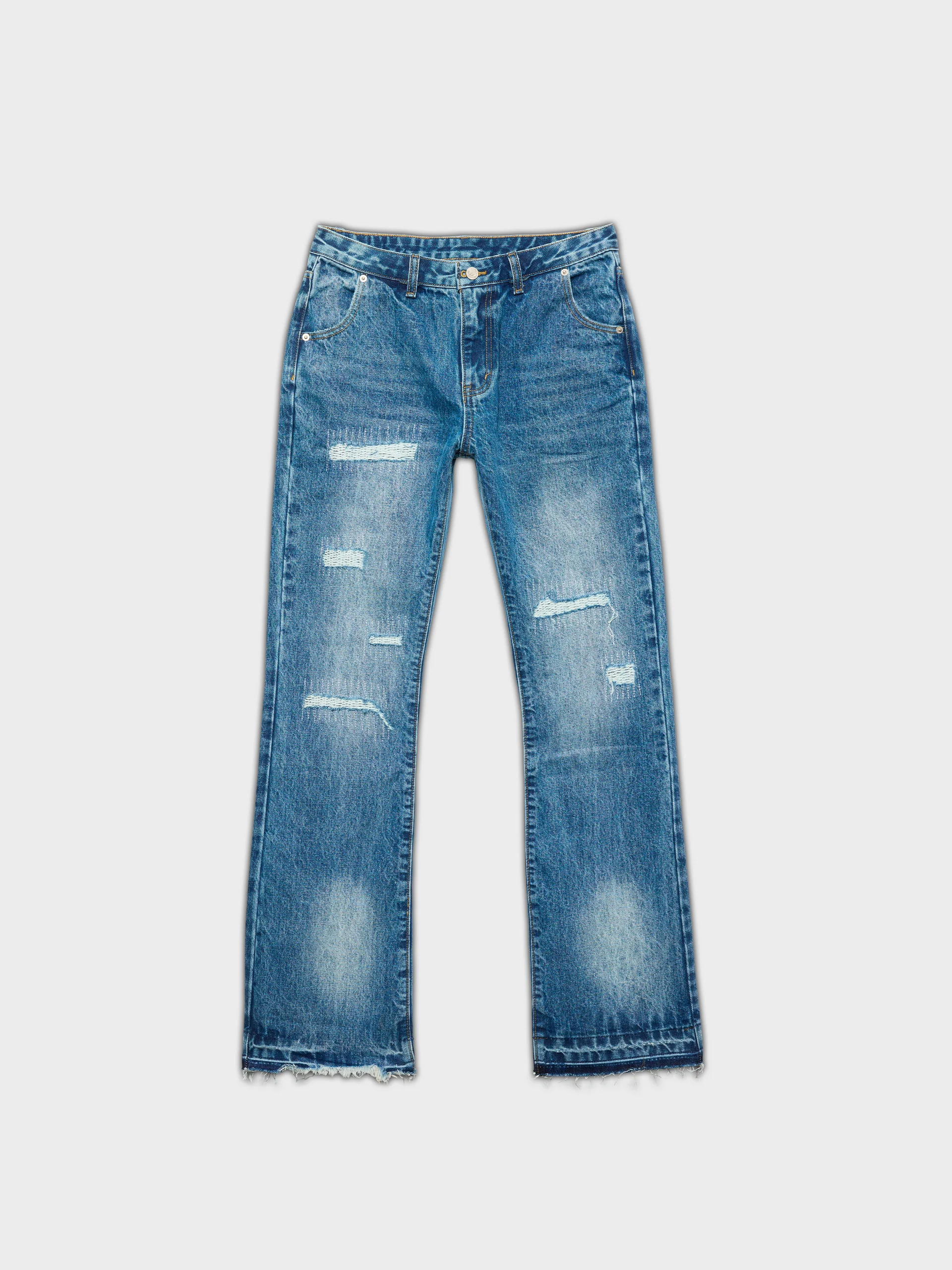 Jeans Flared Frayed