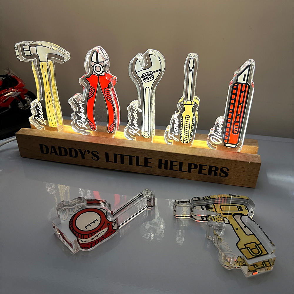 50%OFF ⭐️Personalized Daddy’s Little Helpers - Letter Night Light