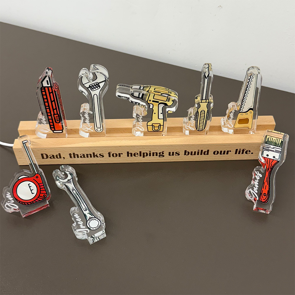 50%OFF ⭐️Personalized Daddy’s Little Helpers - Letter Night Light