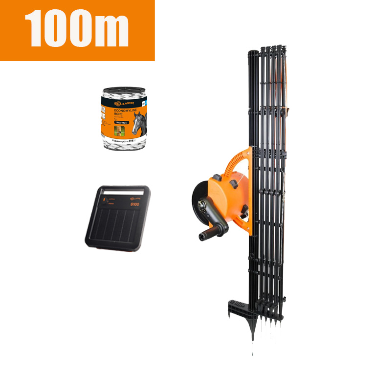 CZ1-Přenosný solární inteligentní elektronický plot pro omezení pohybu zvířat, vyhýbání se divokým zvířatům, dočasné oplocení polí, rychlá a snadná instalace, bezpečný a všestranný