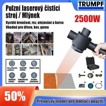 CZ2-Ruční pulzní laserový čistič na rez, barvu, pryskyřici, mastné nečistoty, nátěry, odstraňování pokovování
