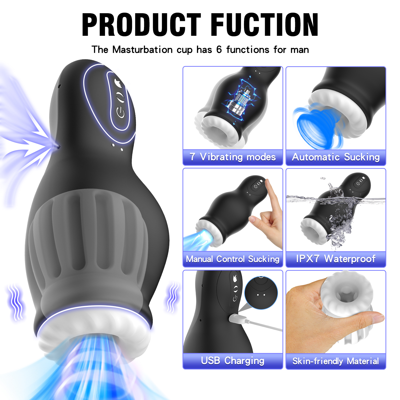 Dragon Hole - Automatic Sucking Vibrating Blowjob Male Masturbator
