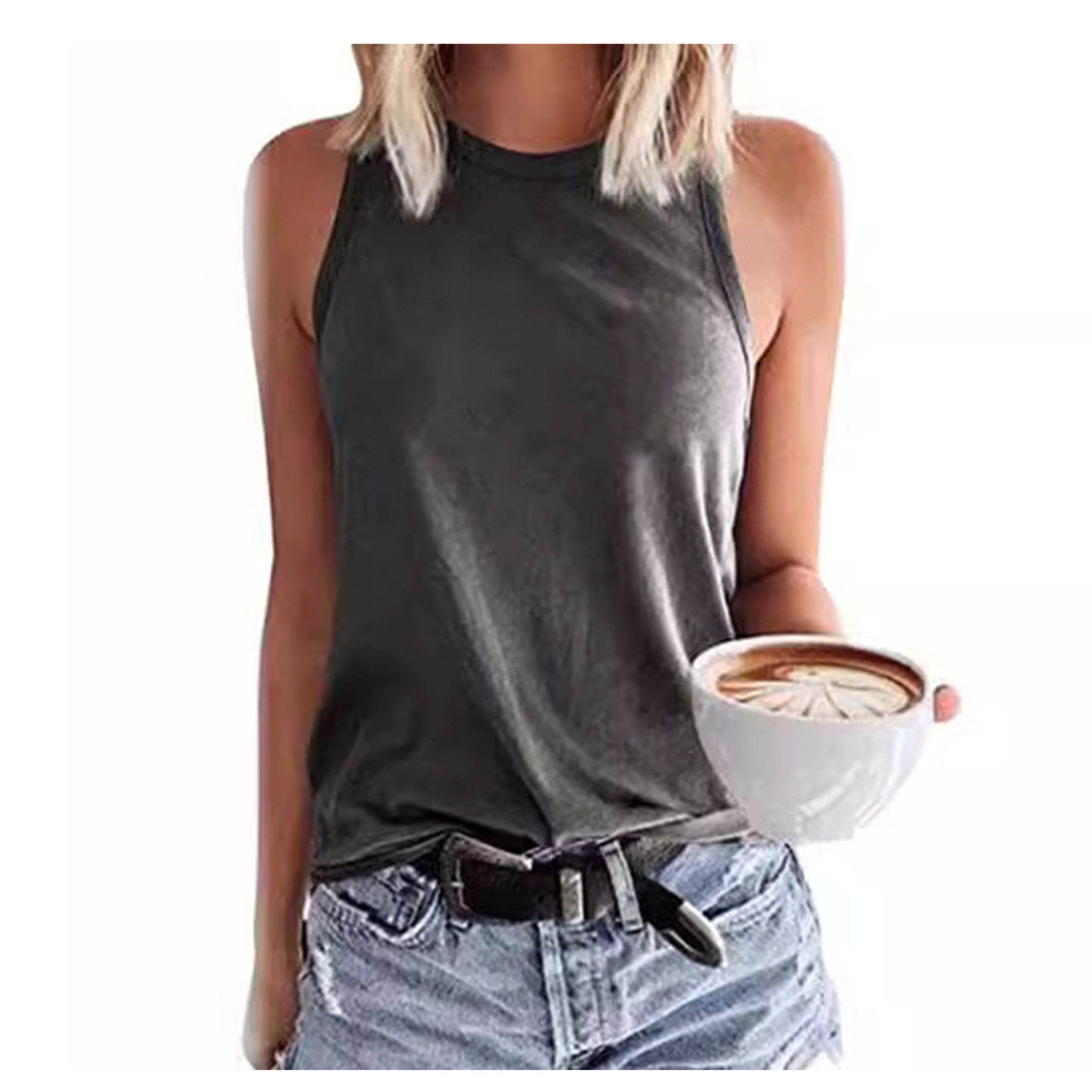Women's Sleeveless T-Shirt Fashion Vest