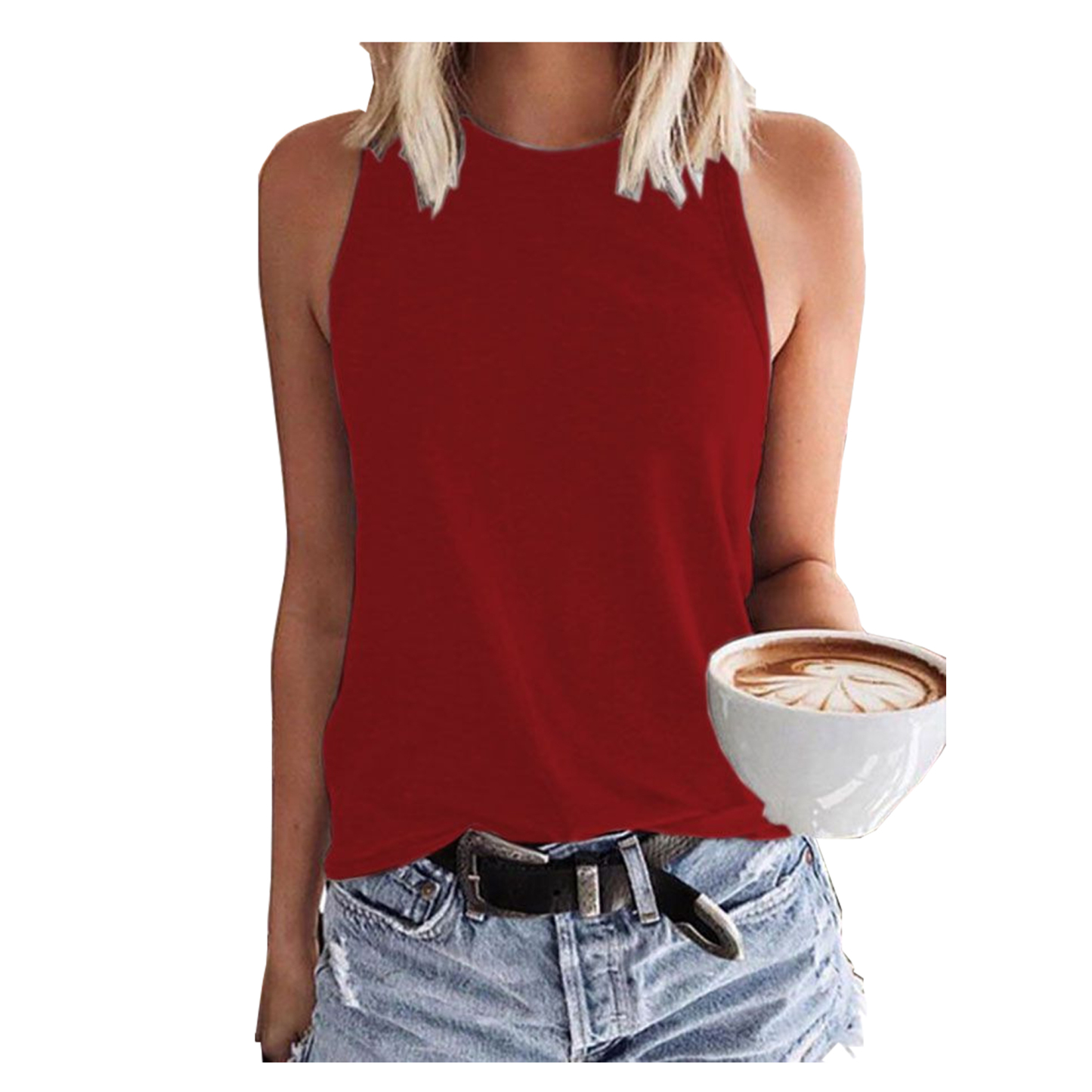 Women's Sleeveless T-Shirt Fashion Vest