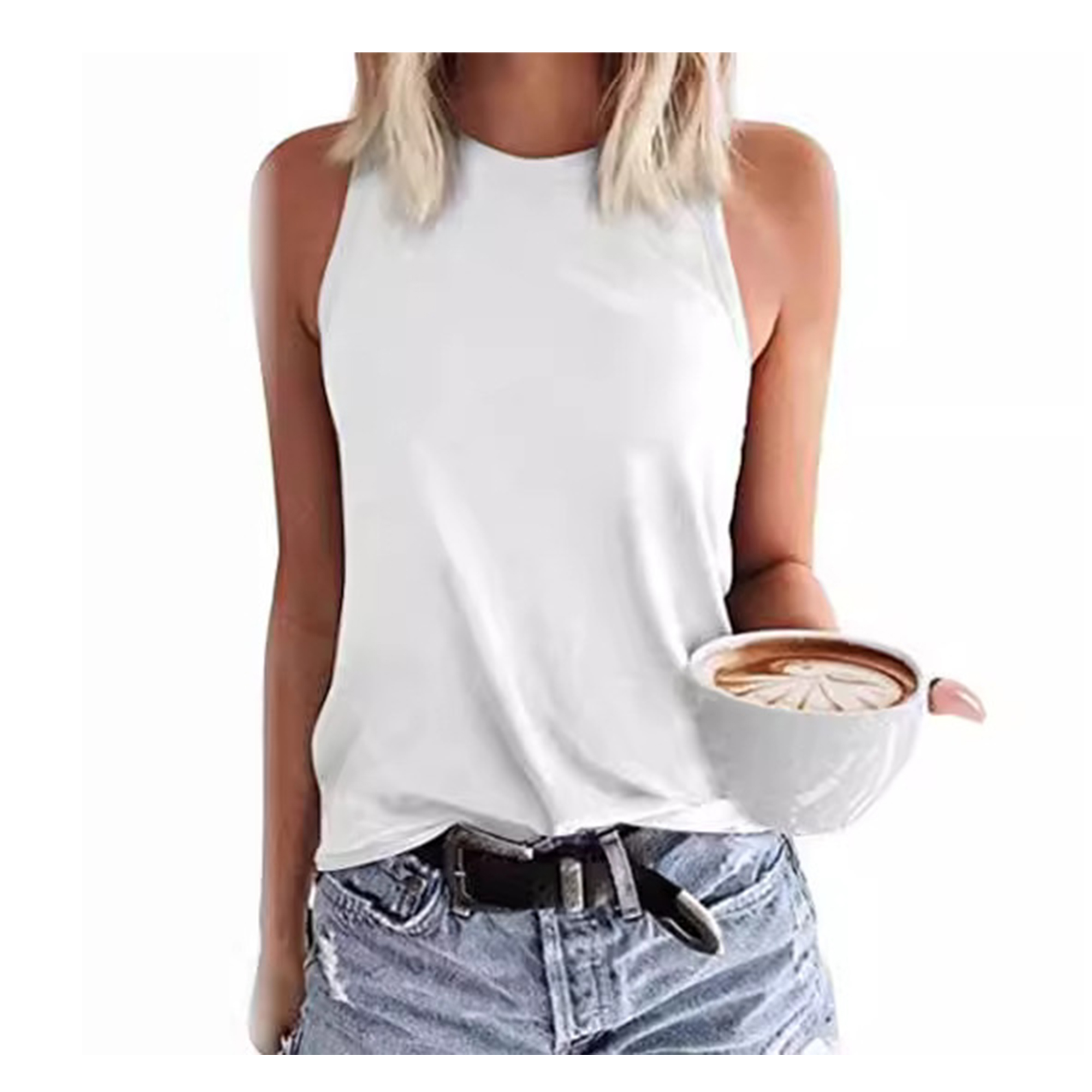Women's Sleeveless T-Shirt Fashion Vest
