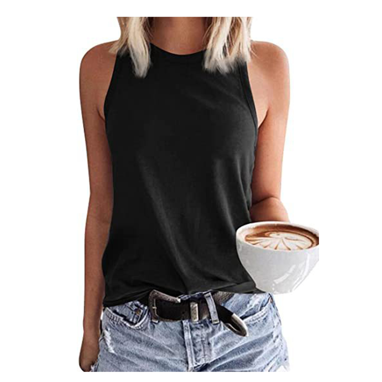 Women's Sleeveless T-Shirt Fashion Vest