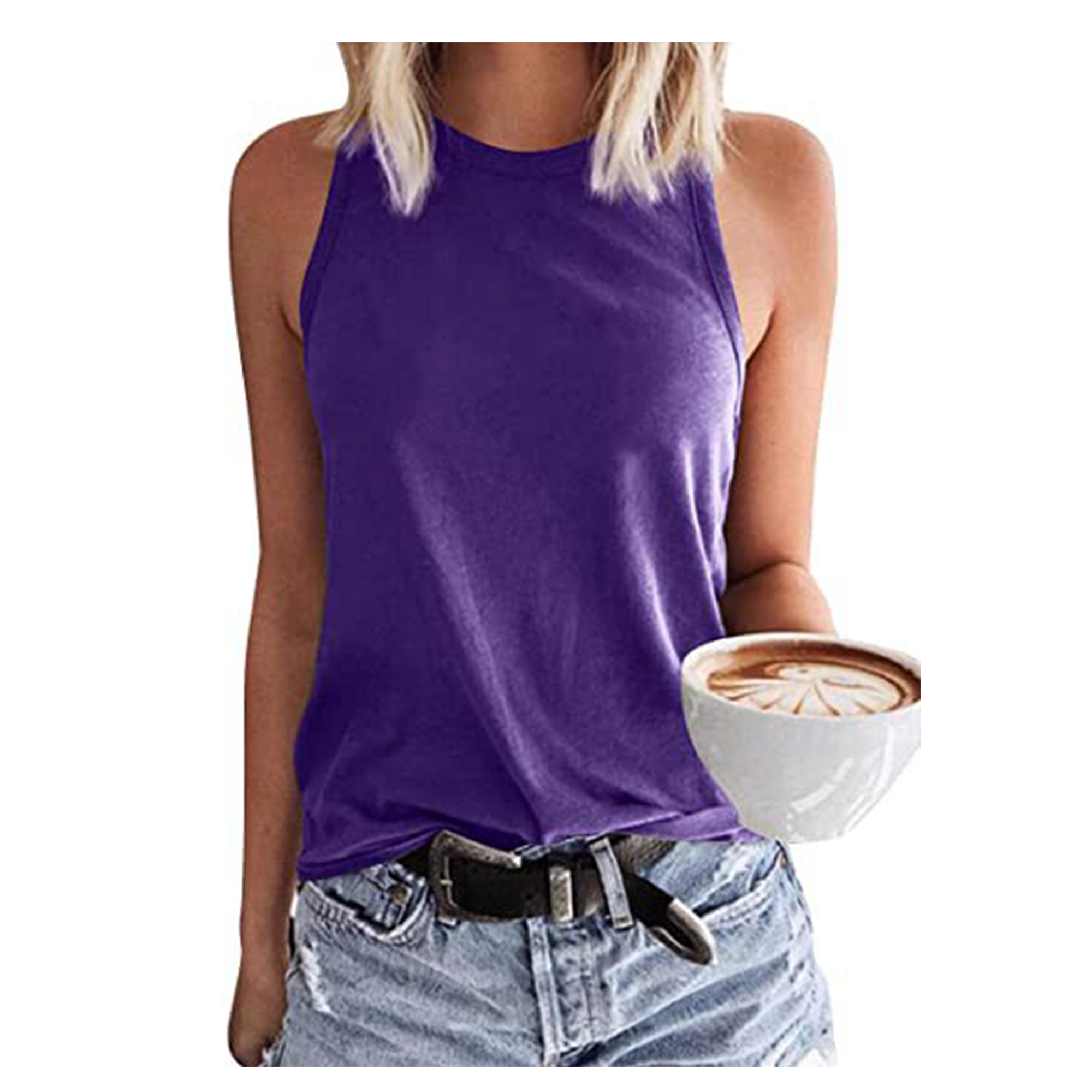 Women's Sleeveless T-Shirt Fashion Vest