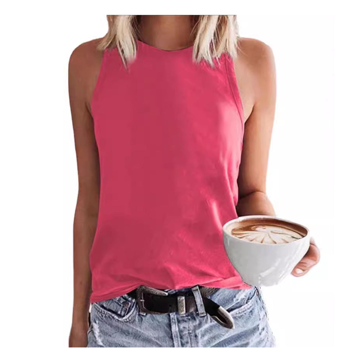 Women's Sleeveless T-Shirt Fashion Vest