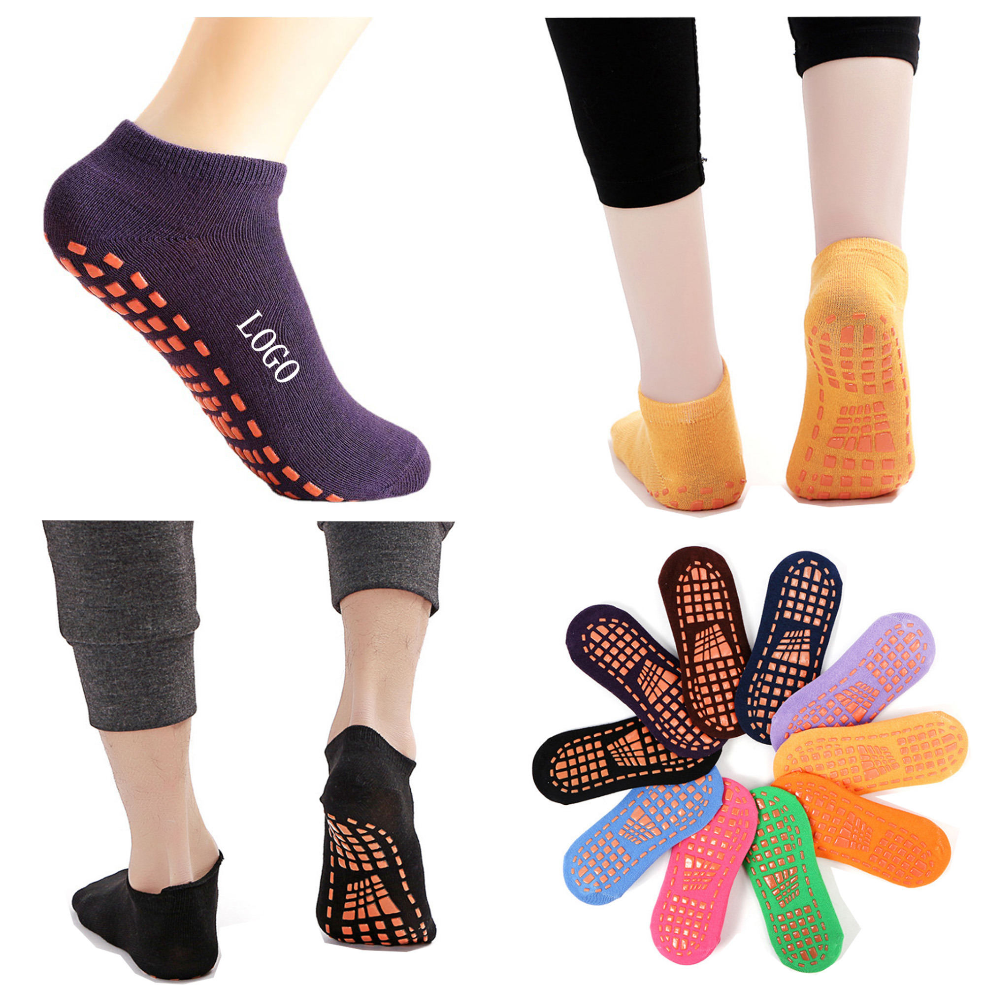 Non Slip Sock With Grippers
