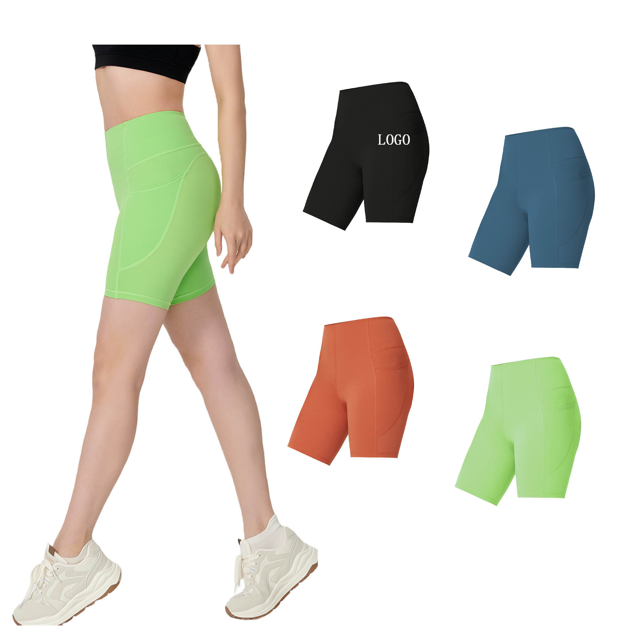 Yoga Shorts With Pocket