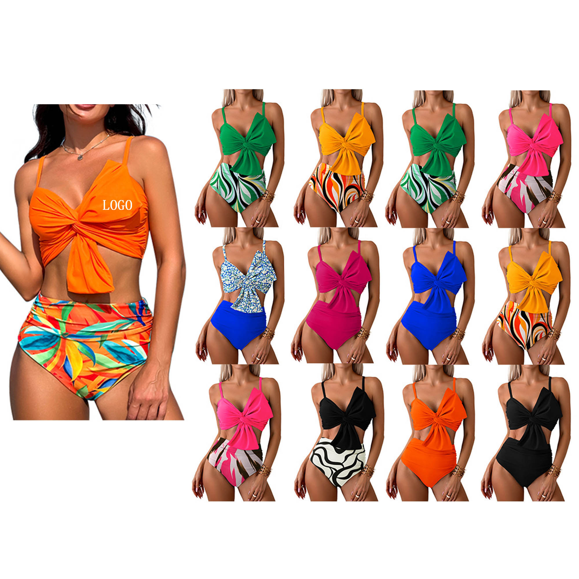 2 Piece High Waist Bikini Set