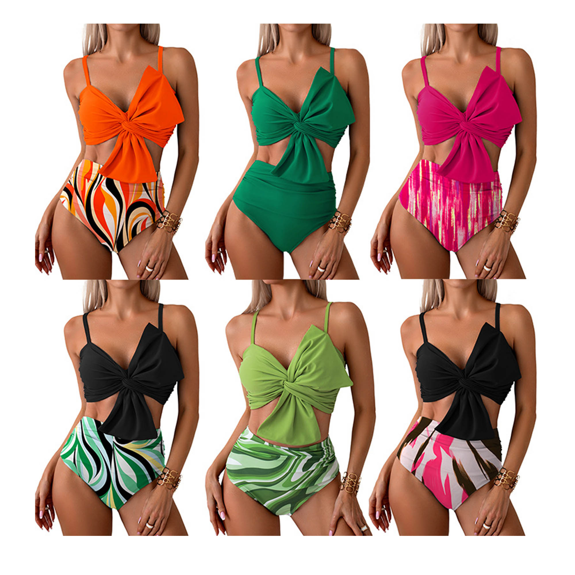 2 Piece High Waist Bikini Set