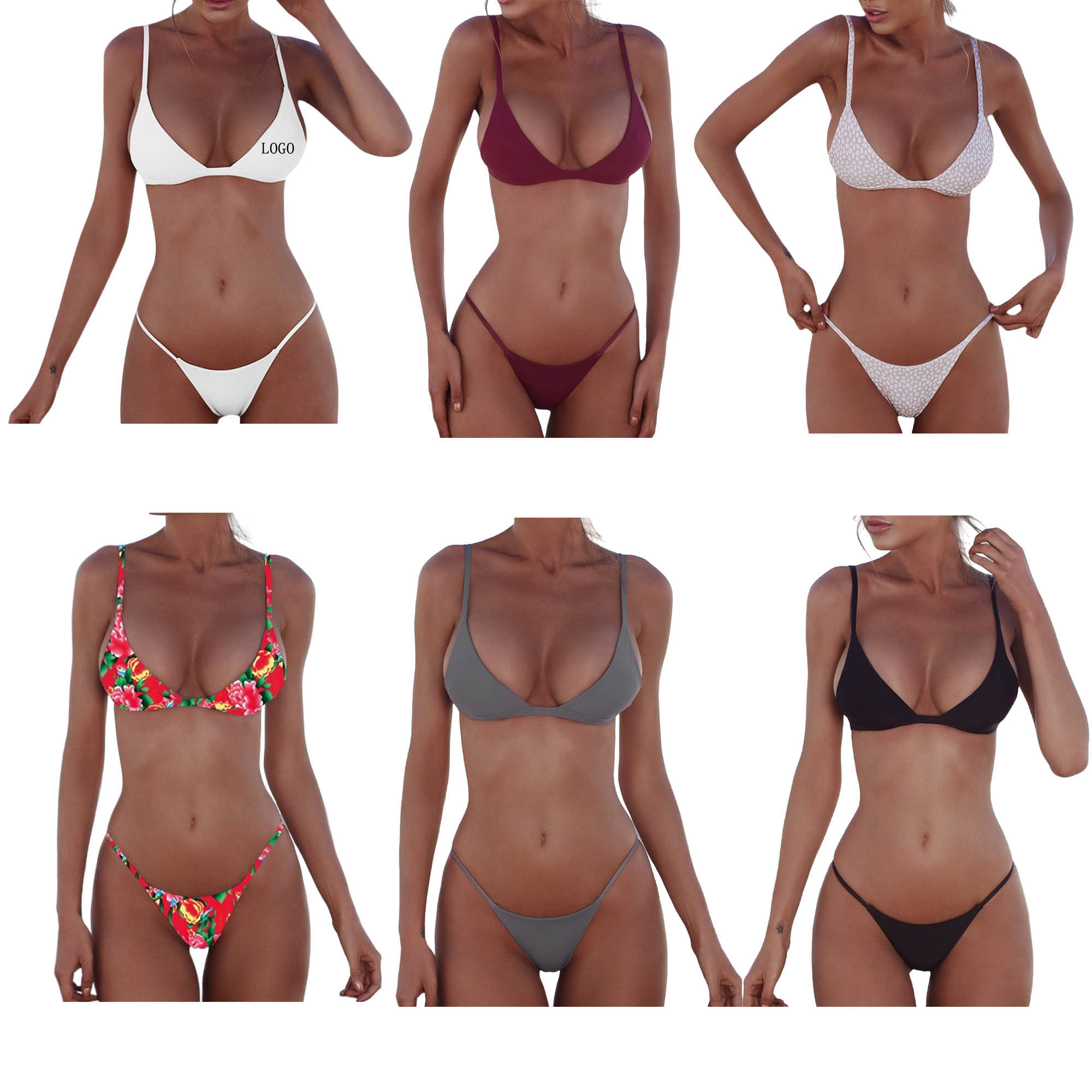 Two Piece Swimsuit Sexy String Bikini Set