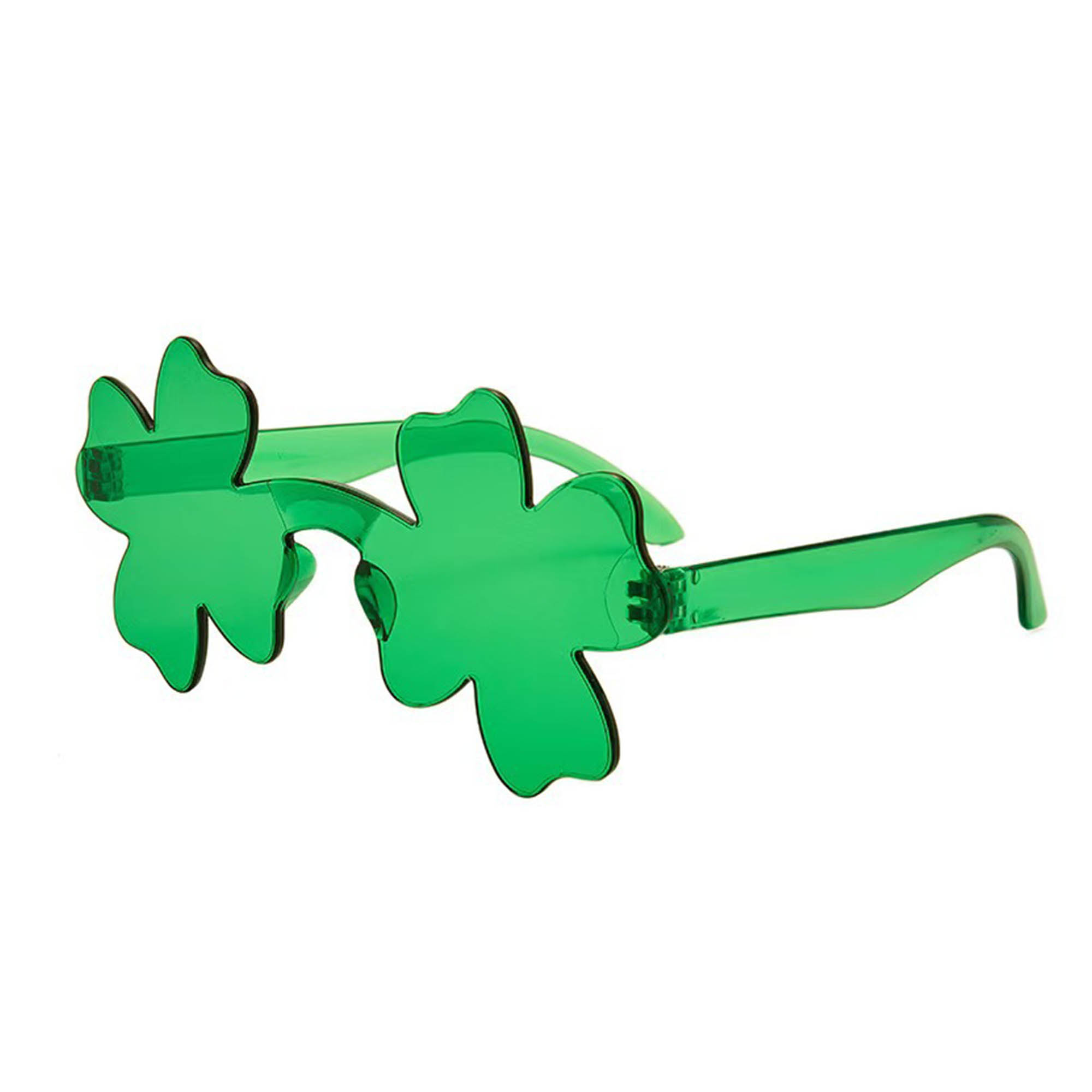 Shamrock Glasses Irish Lucky Green Clover Sunglasses