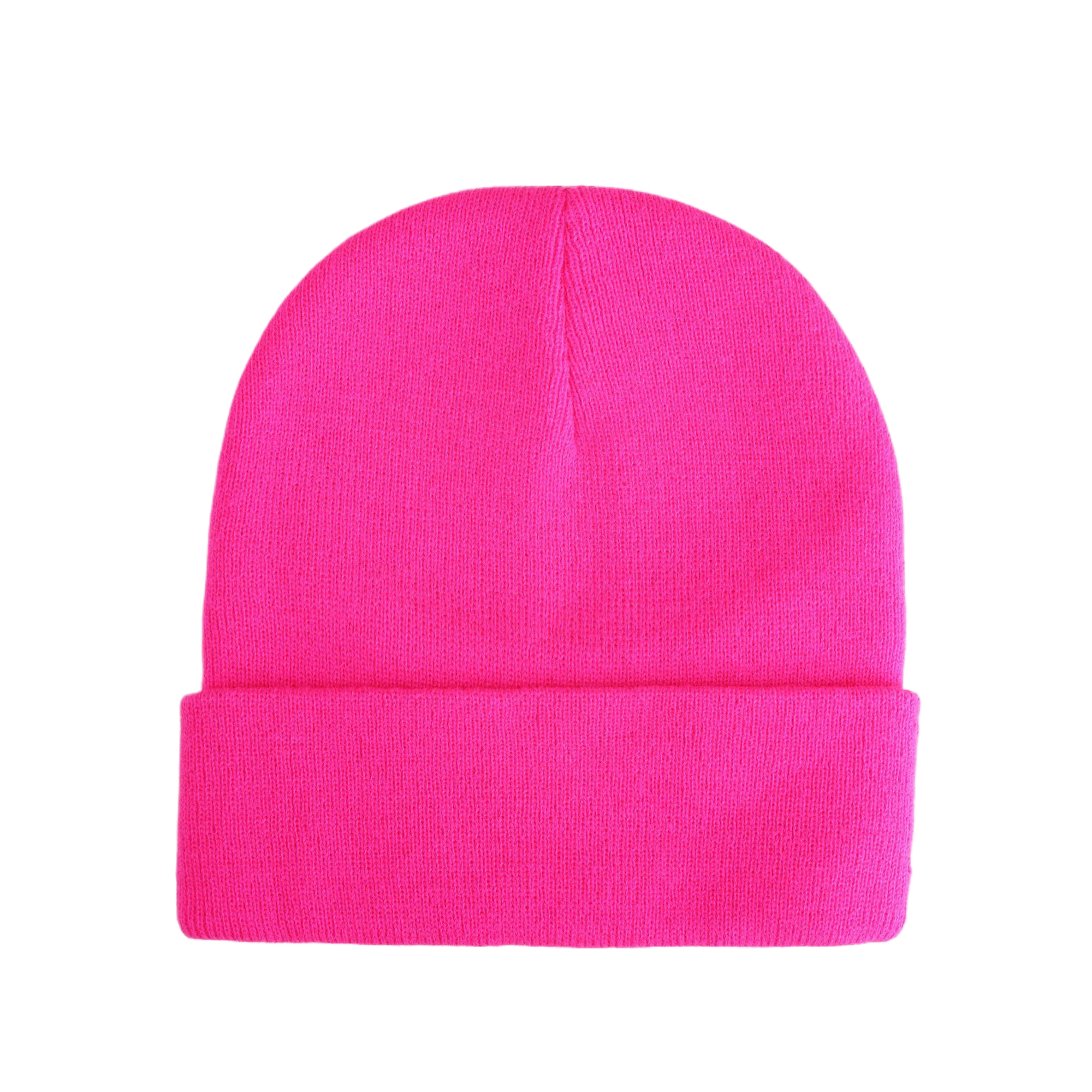 Acrylic Knit Beanie With Cuff 