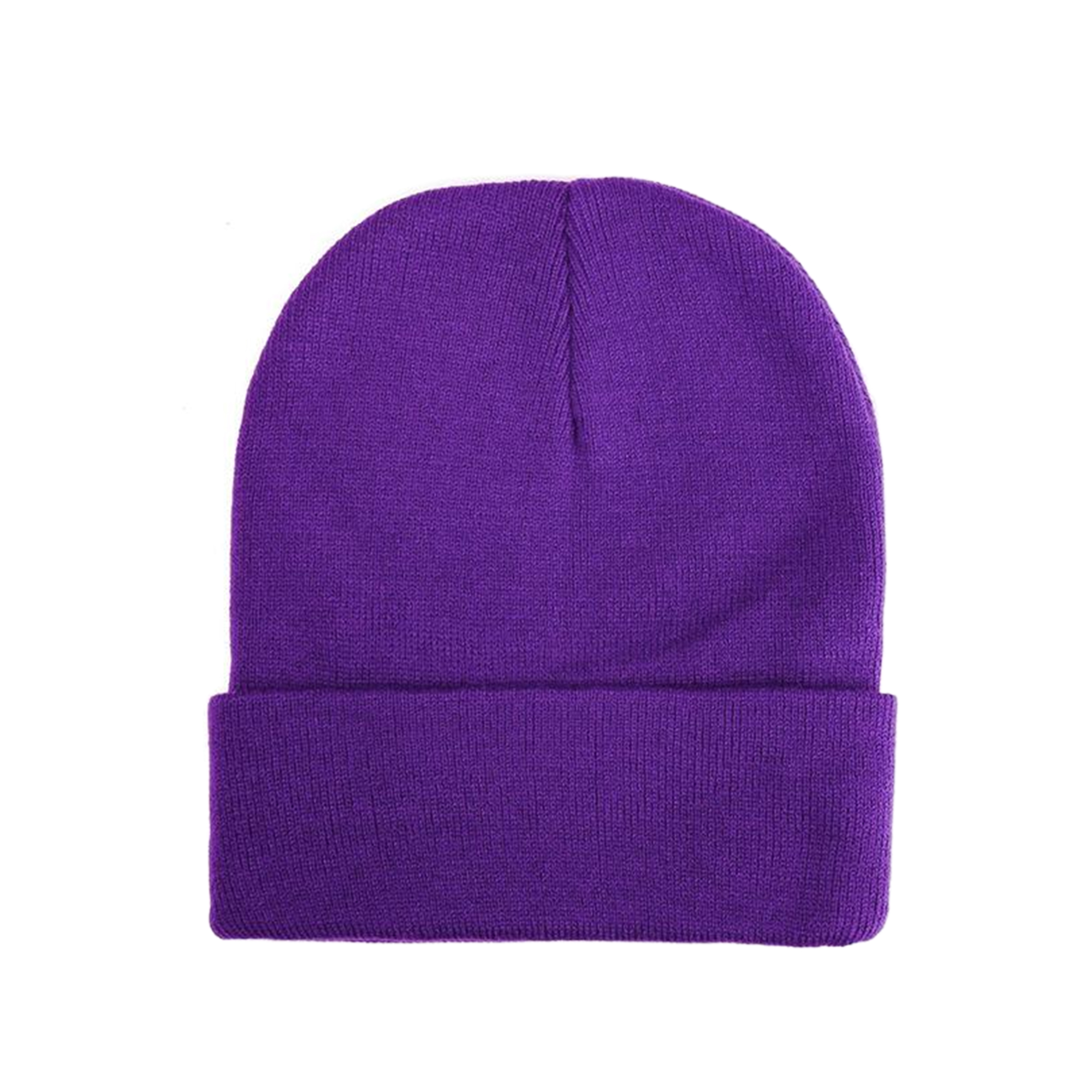 Acrylic Knit Beanie With Cuff 