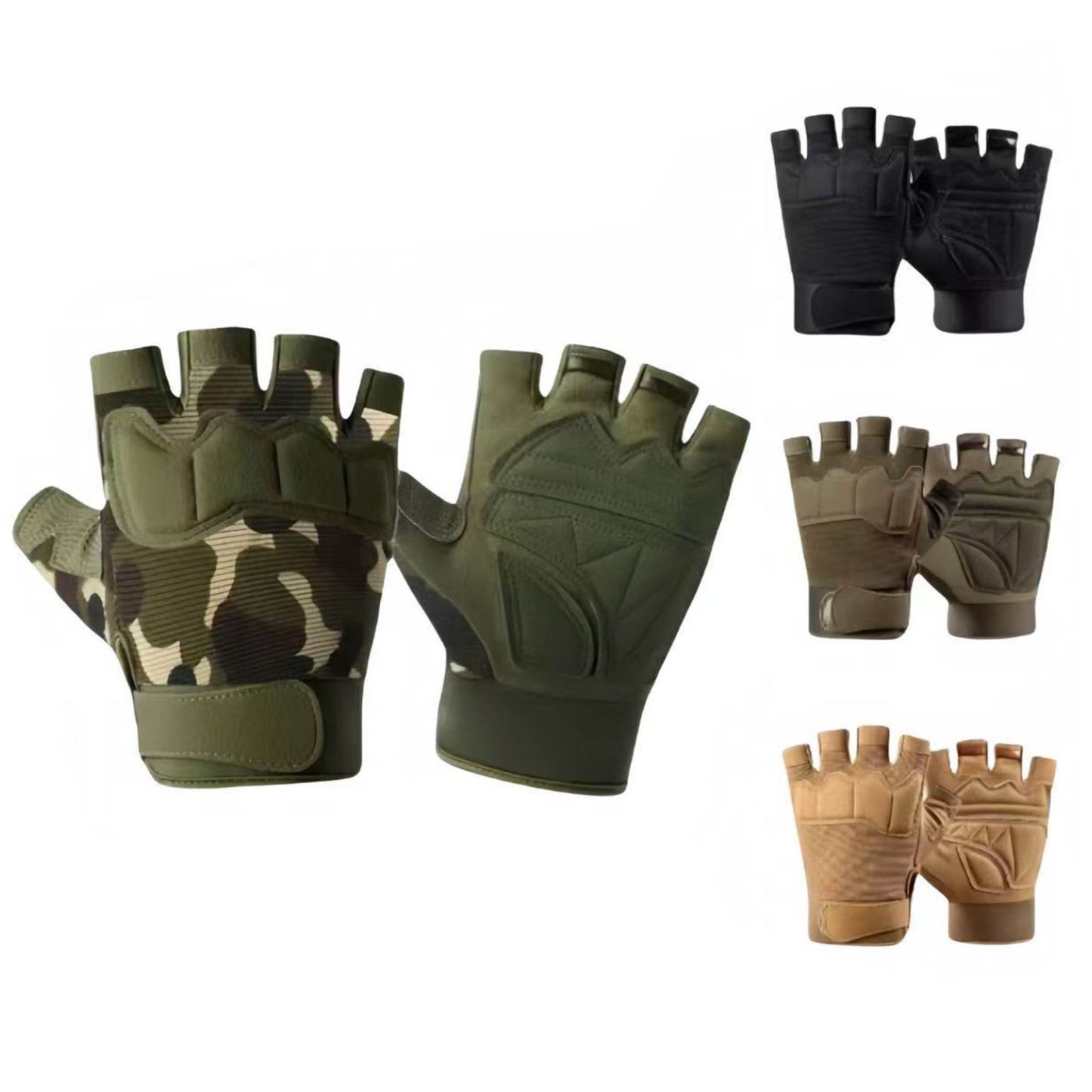 Fingerless Gloves Half Finger Work Gloves 