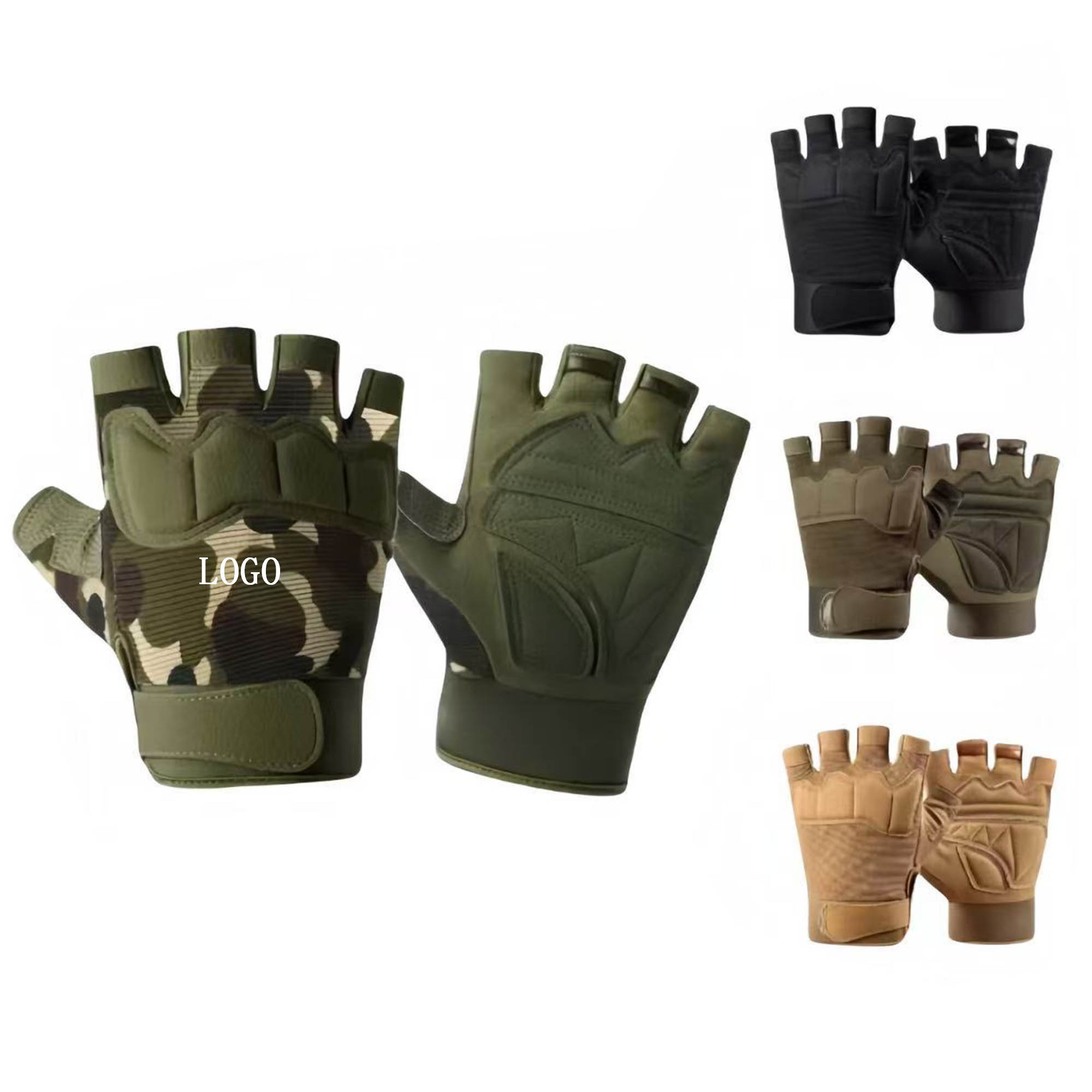 Fingerless Gloves Half Finger Work Gloves 