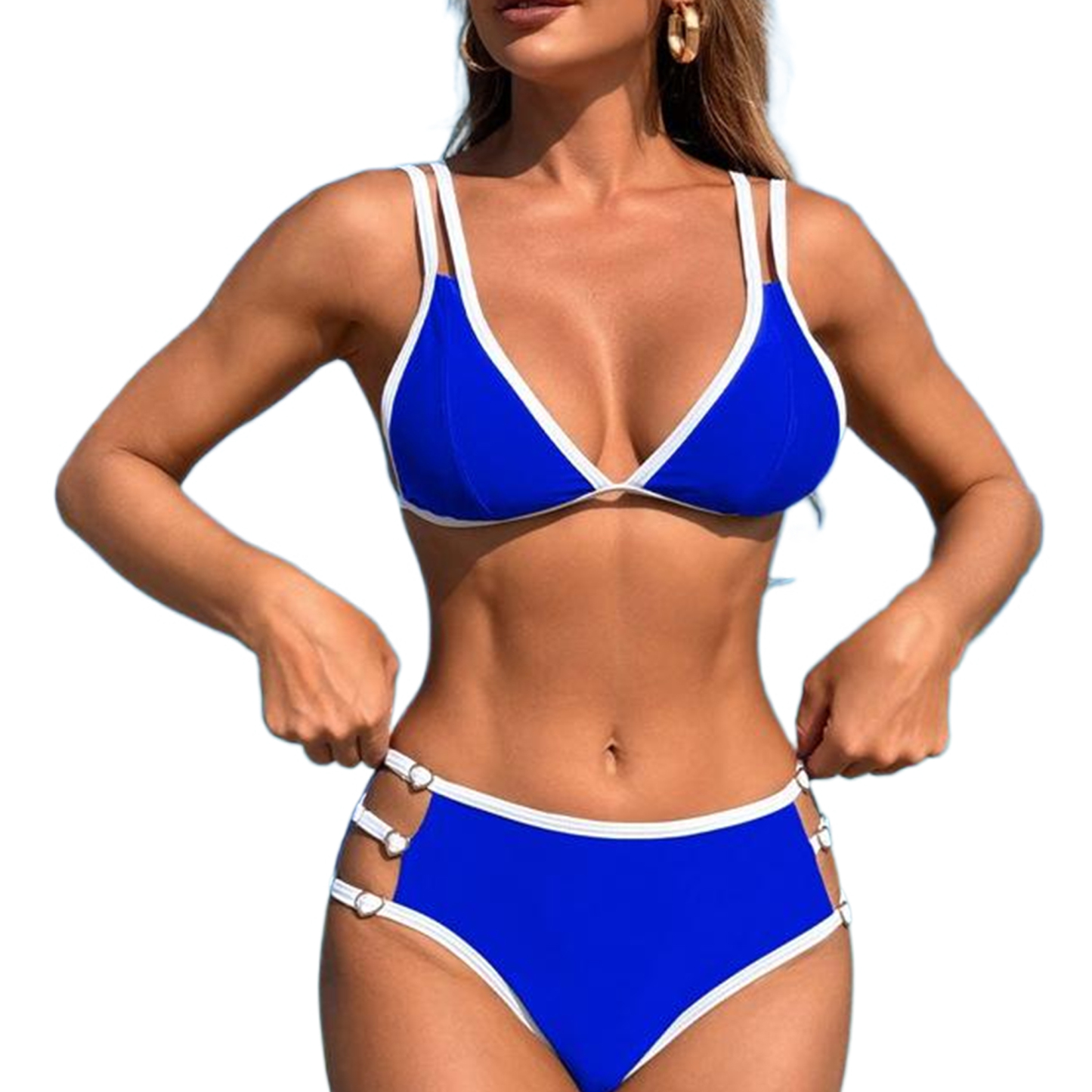 Sexy String Bikini Set With Adjustable Buckle
