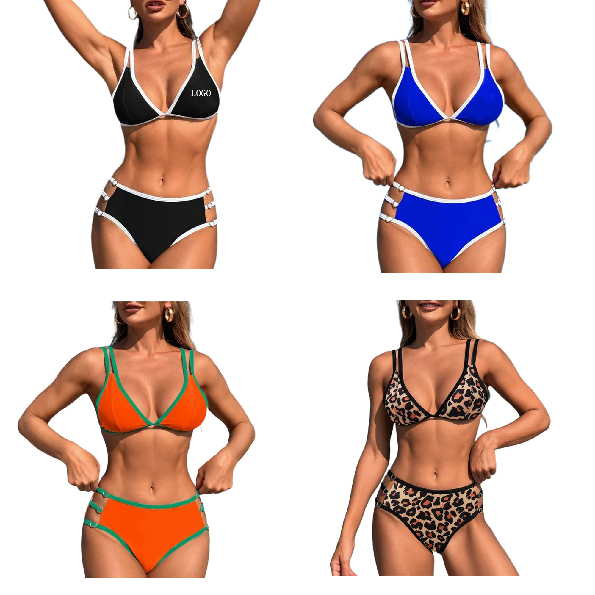 Sexy String Bikini Set With Adjustable Buckle