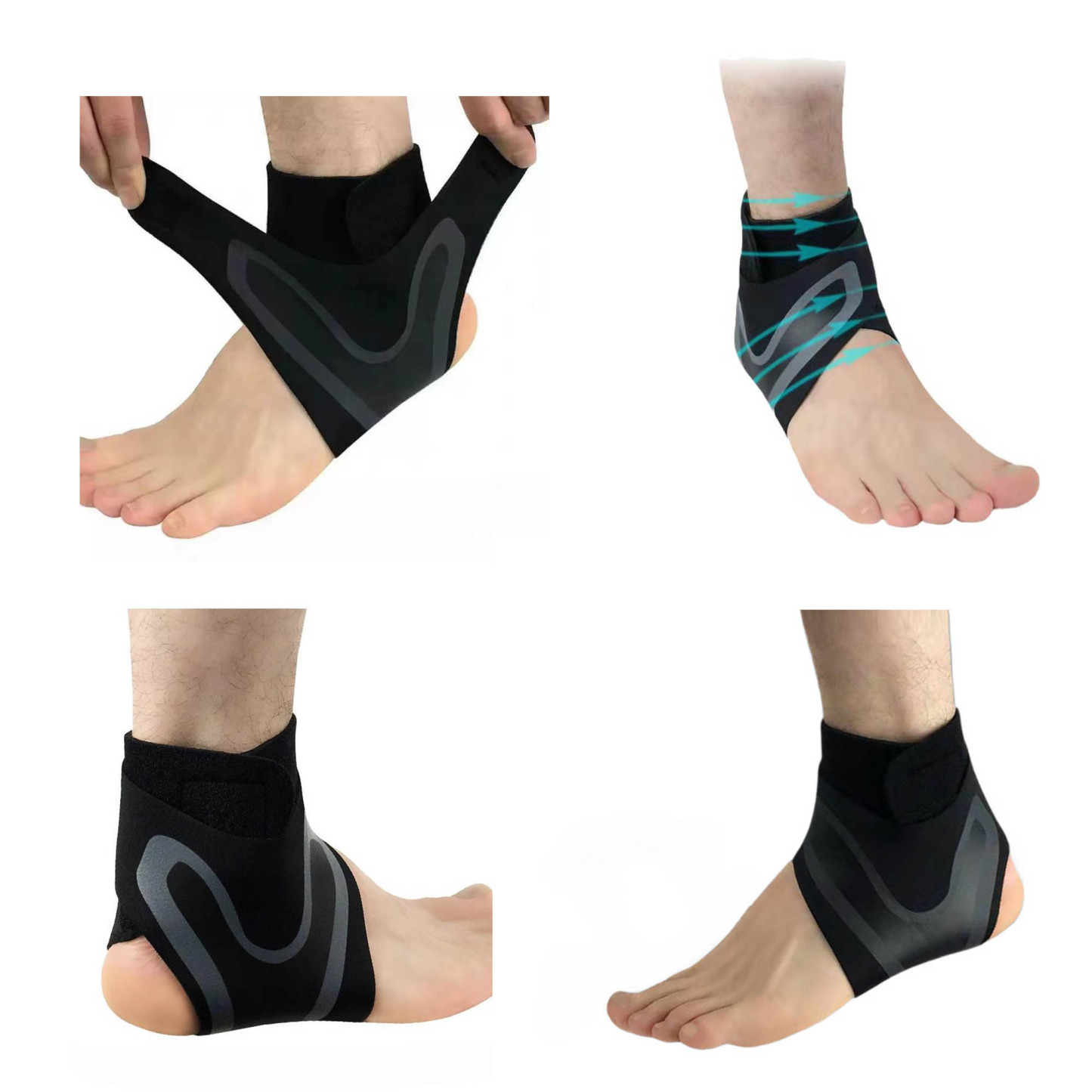 Ankle Brace With Adjustable Wrap