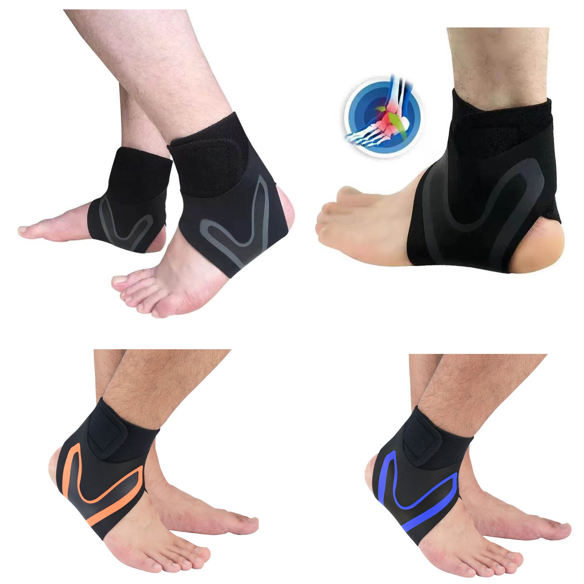 Ankle Brace With Adjustable Wrap