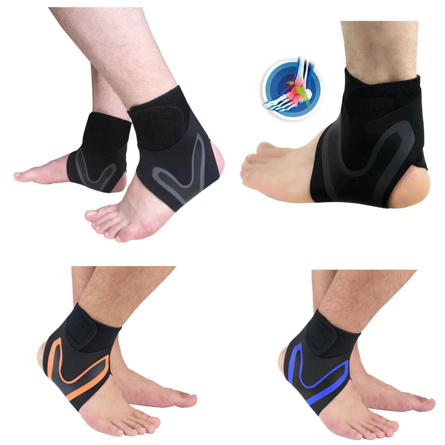 Ankle Brace With Adjustable Wrap