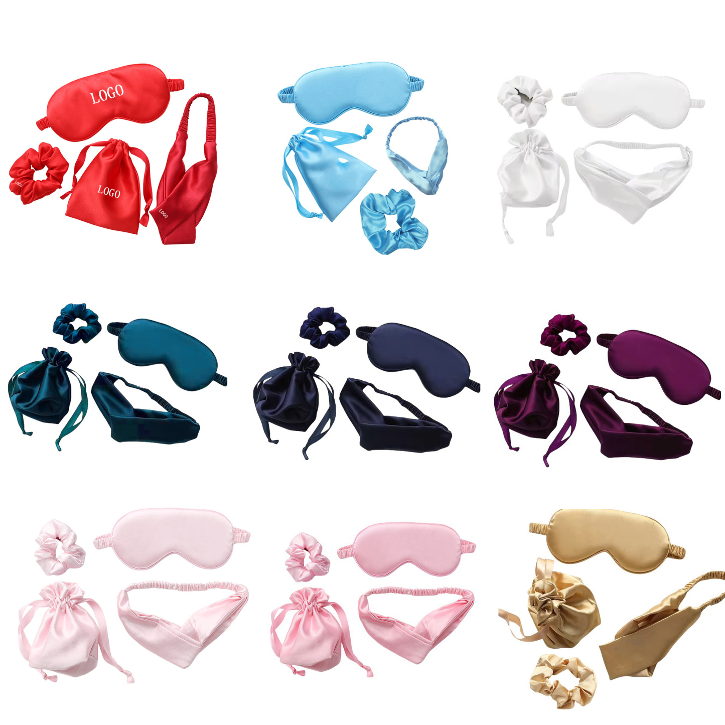 Eye Mask Blindfold Travel Set