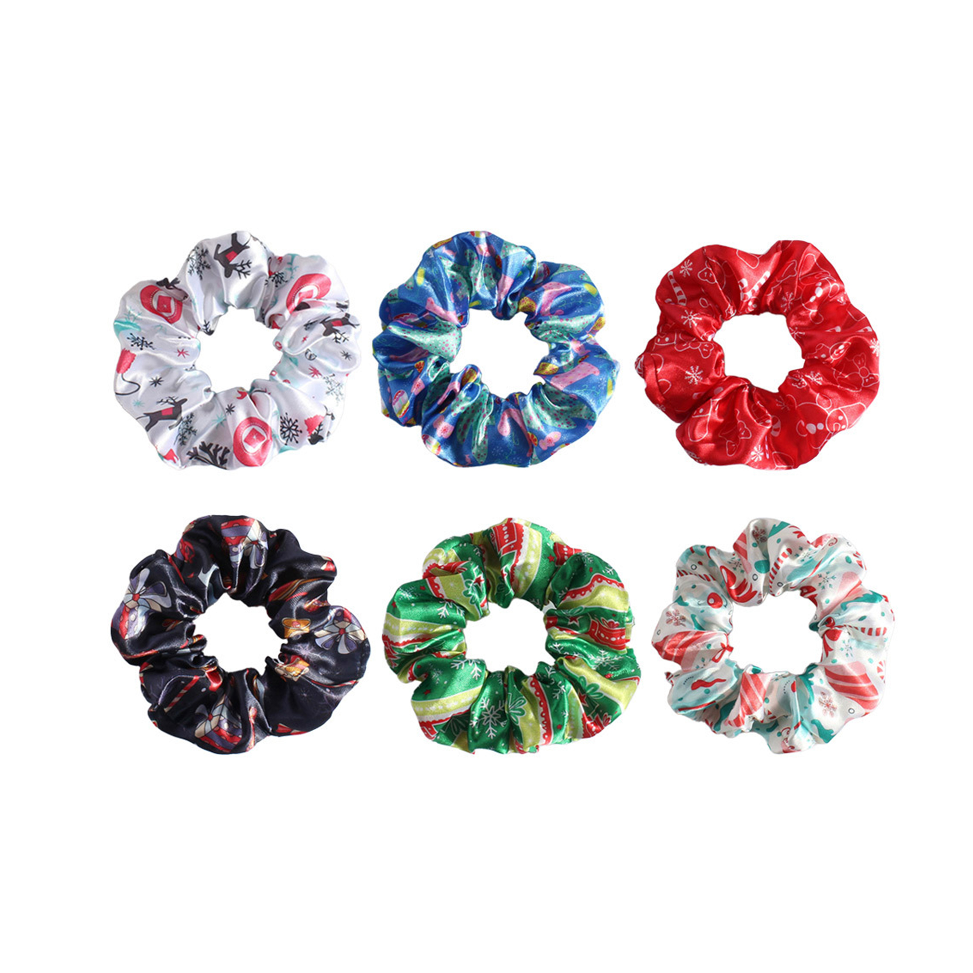 Full-Color Custom Round Silk Scrunchies