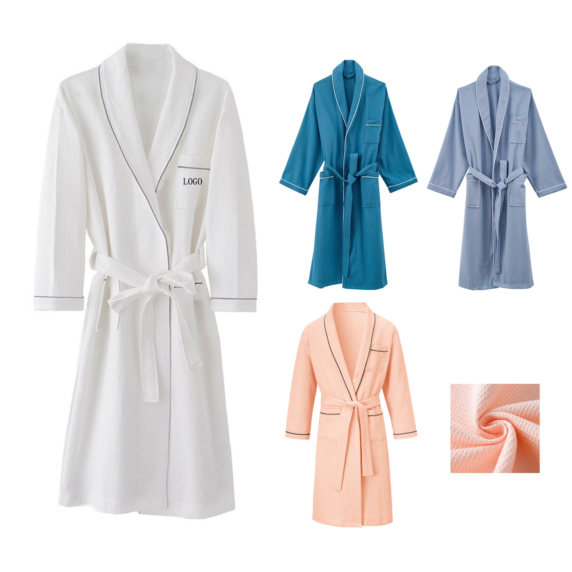 Cotton Terry Cloth Bathrobe