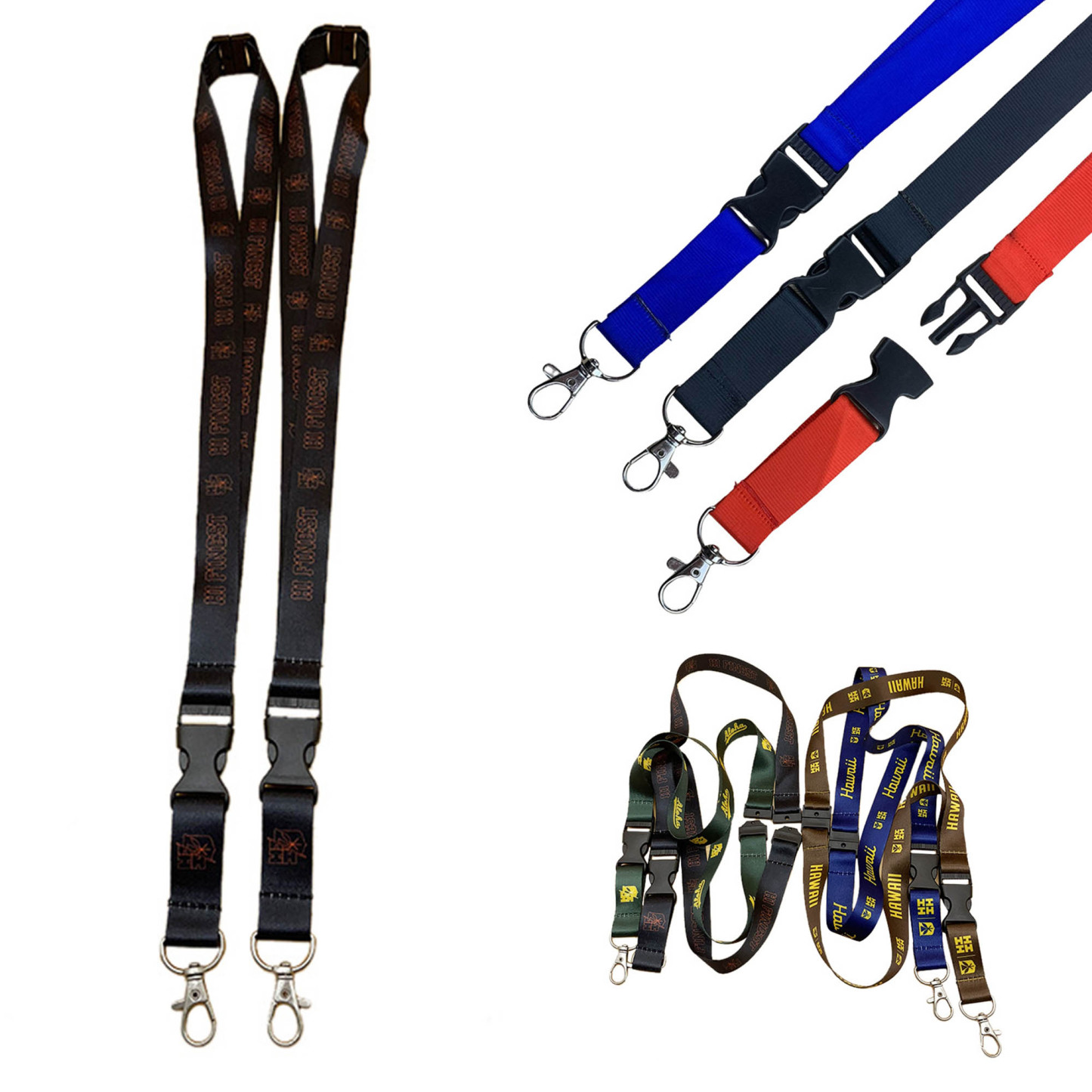 Full-Color Custom Lanyard With Detachable Buckle Safety Breakaway 