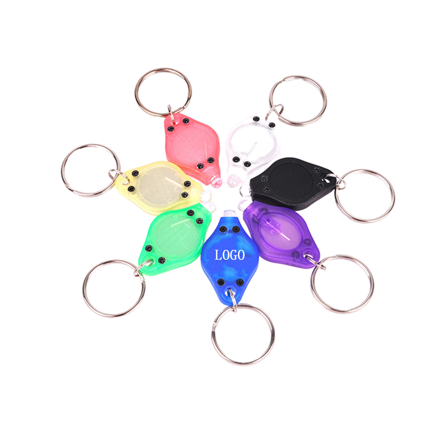 Mini Led Flashlight Keychain Portable Small Keychain