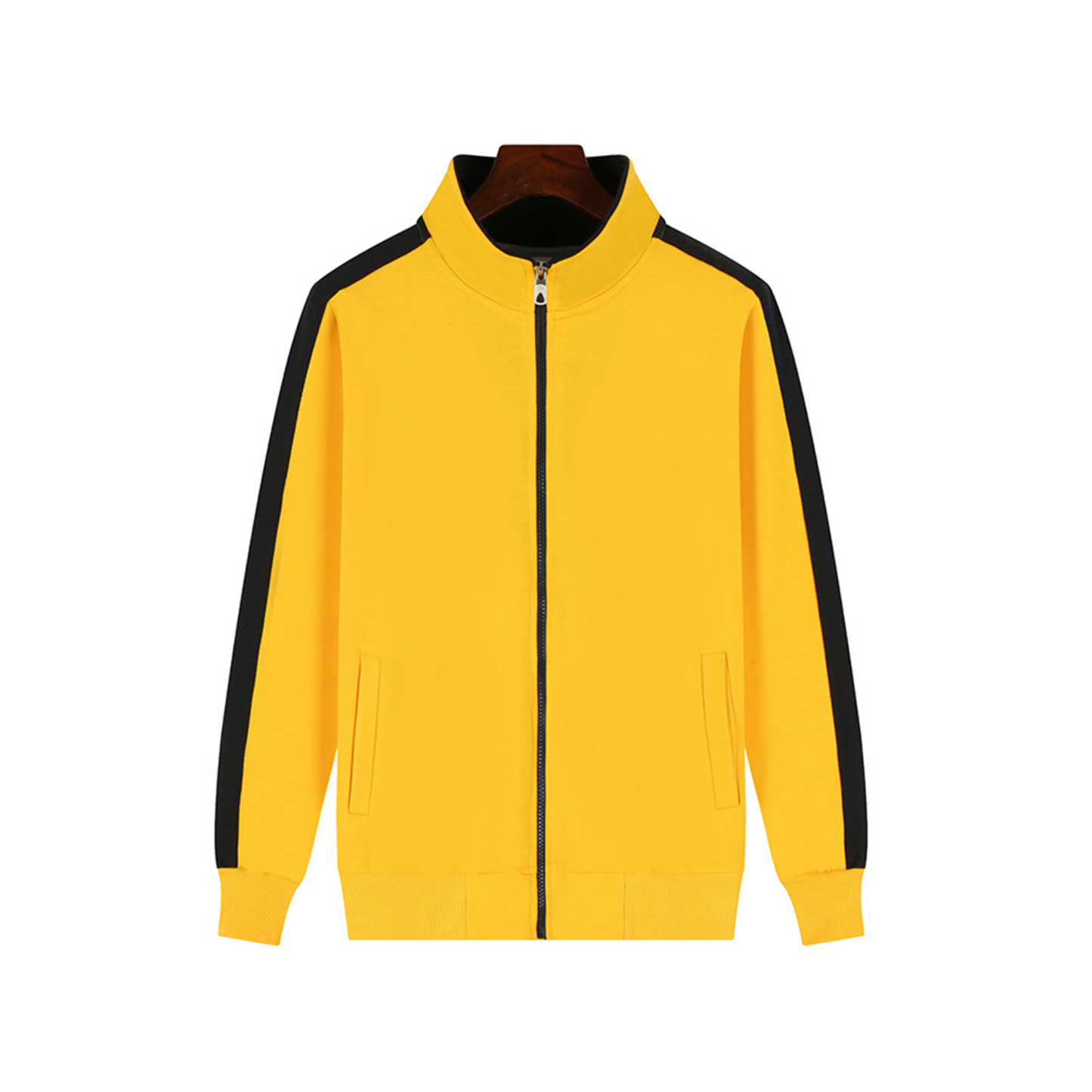 Zip-Up Long Sleeve Slim Fit Leisure Jacket