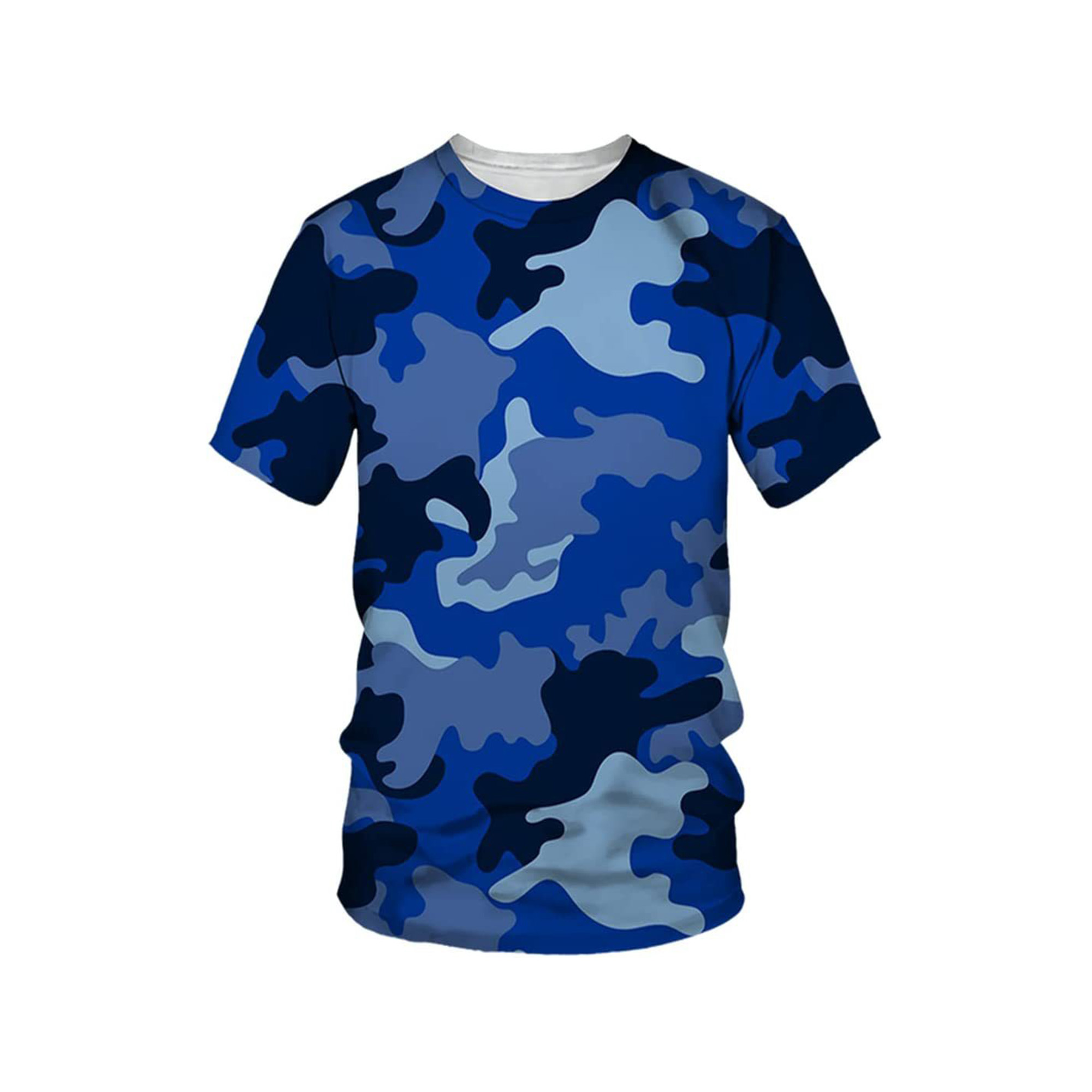 Camouflage T-Shirt Sports Fitness Short Sleeve Shirt