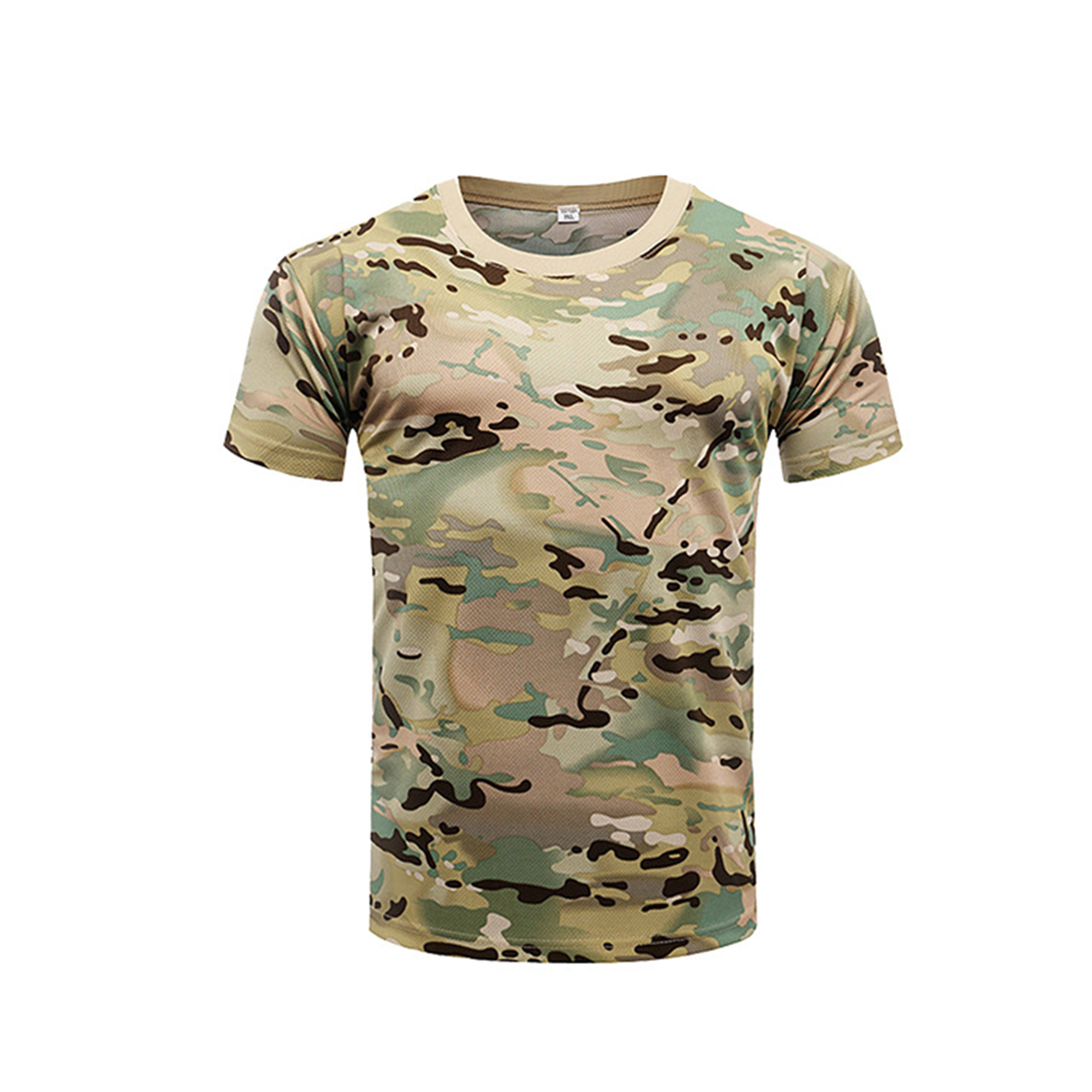 Camouflage T-Shirt Sports Fitness Short Sleeve Shirt
