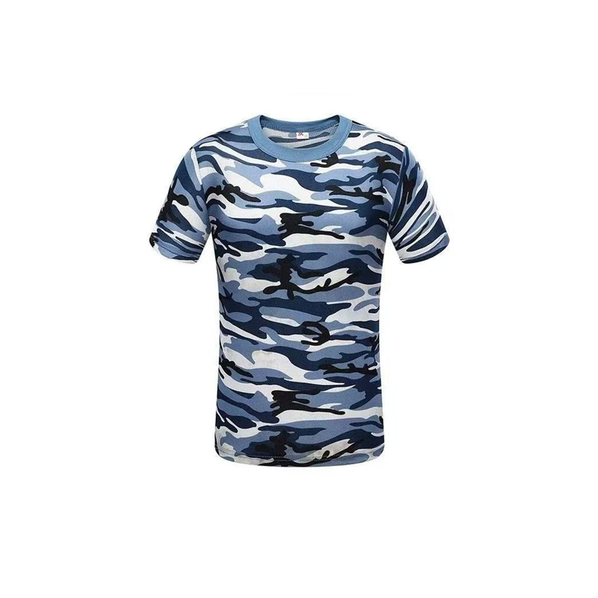 Camouflage T-Shirt Sports Fitness Short Sleeve Shirt