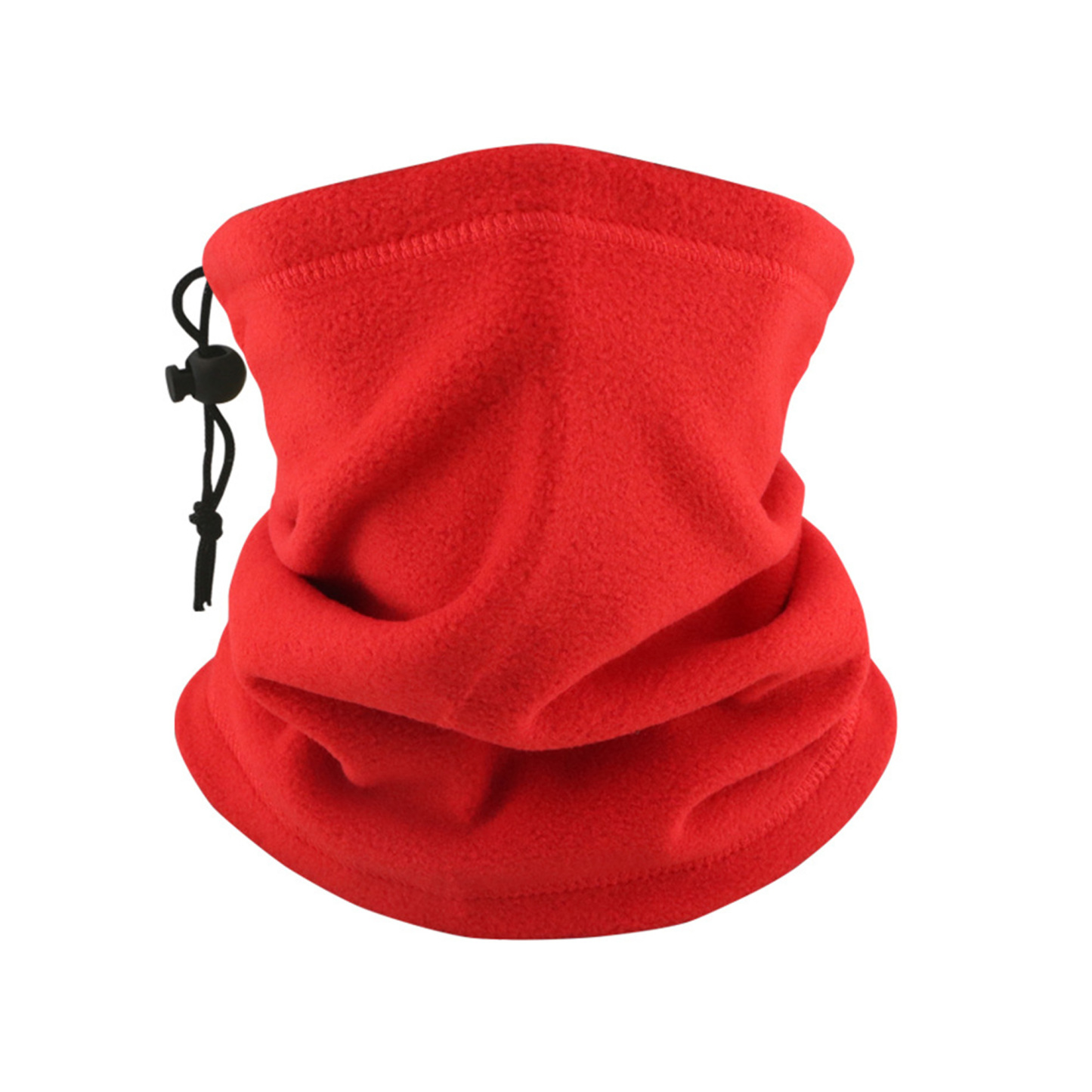 Fleece Neck Warmer Gaiter Drawstring Windproof Face Covering  Polar Fleece  Scarf