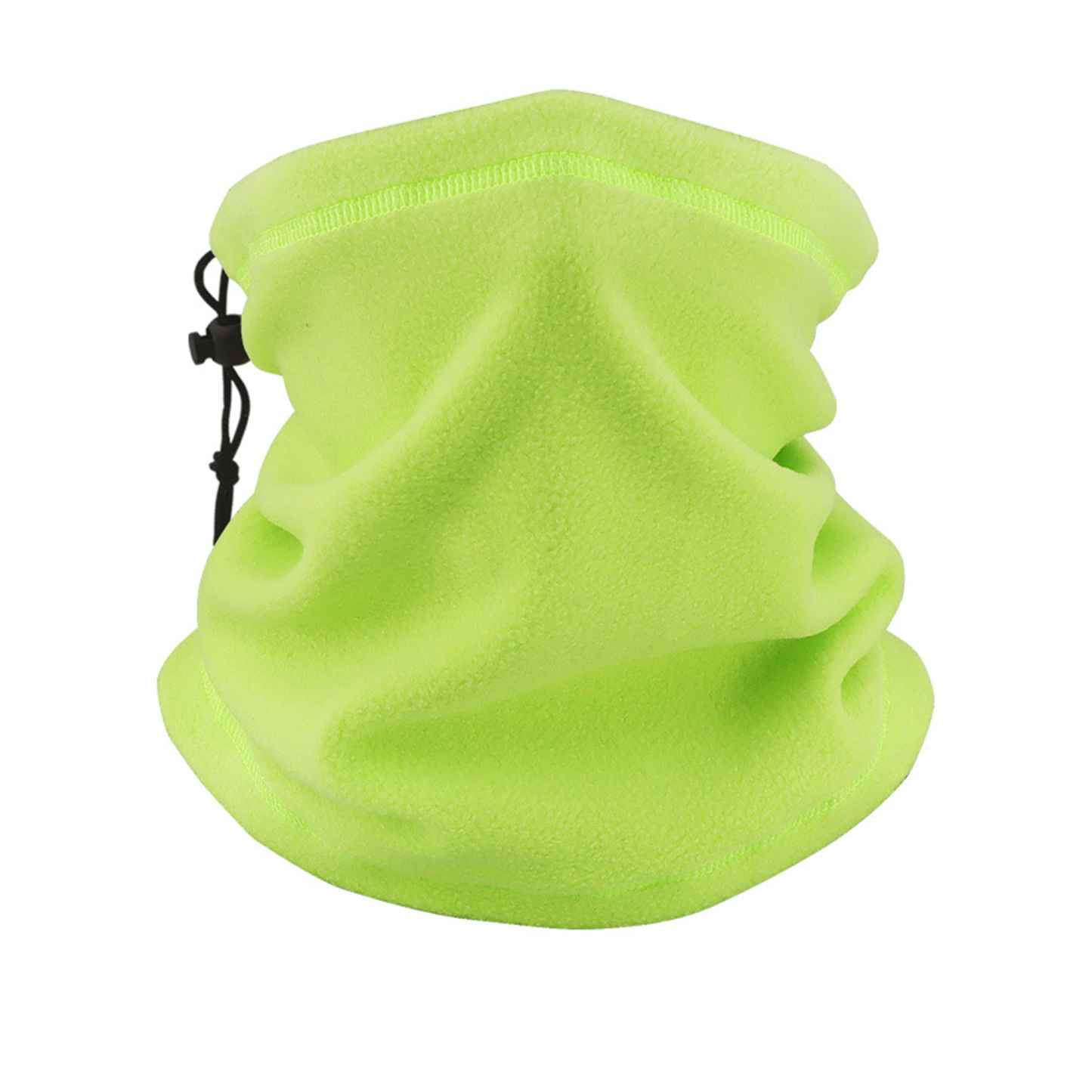 Fleece Neck Warmer Gaiter Drawstring Windproof Face Covering  Polar Fleece  Scarf