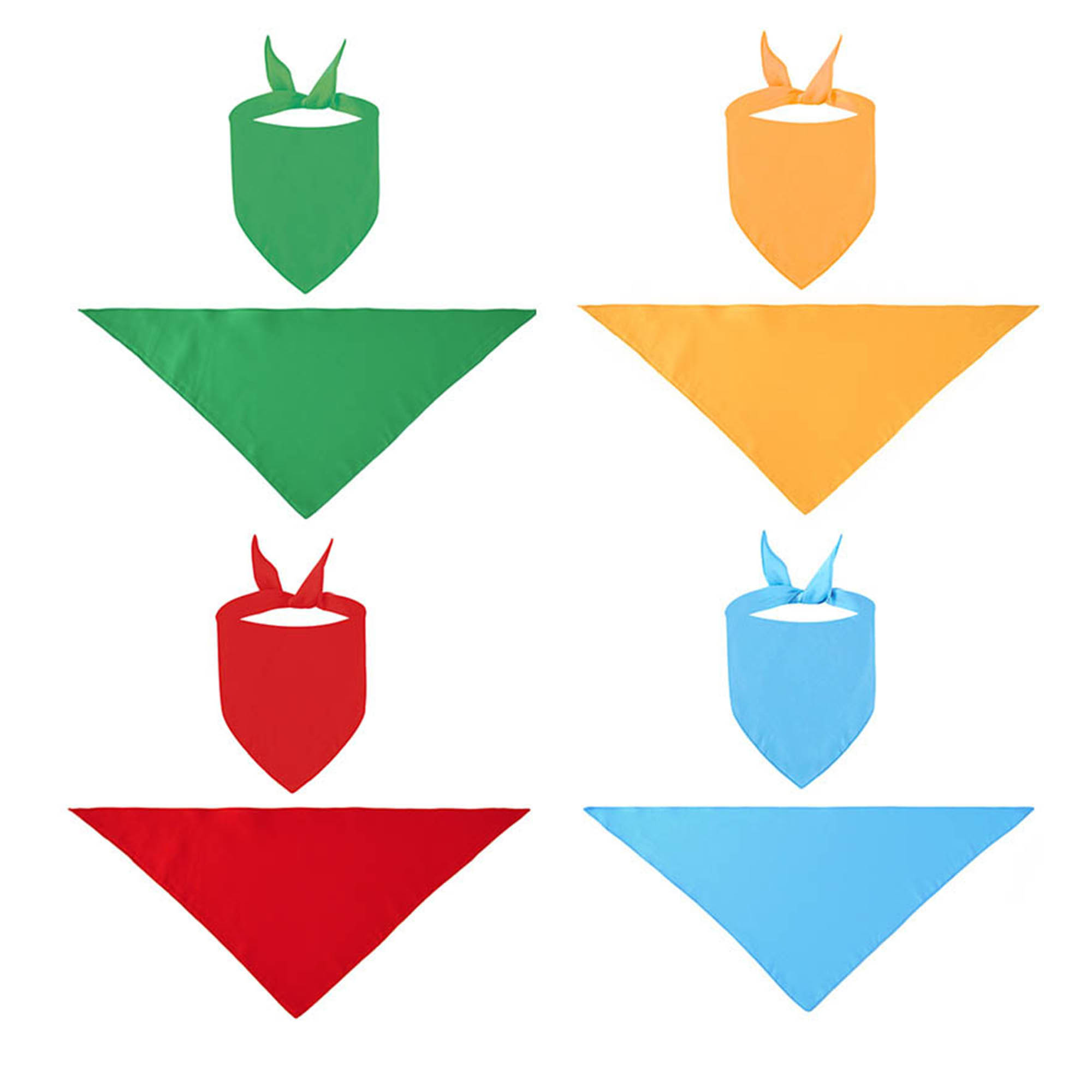 Plain Dog Adjustable Triangle Bandanas