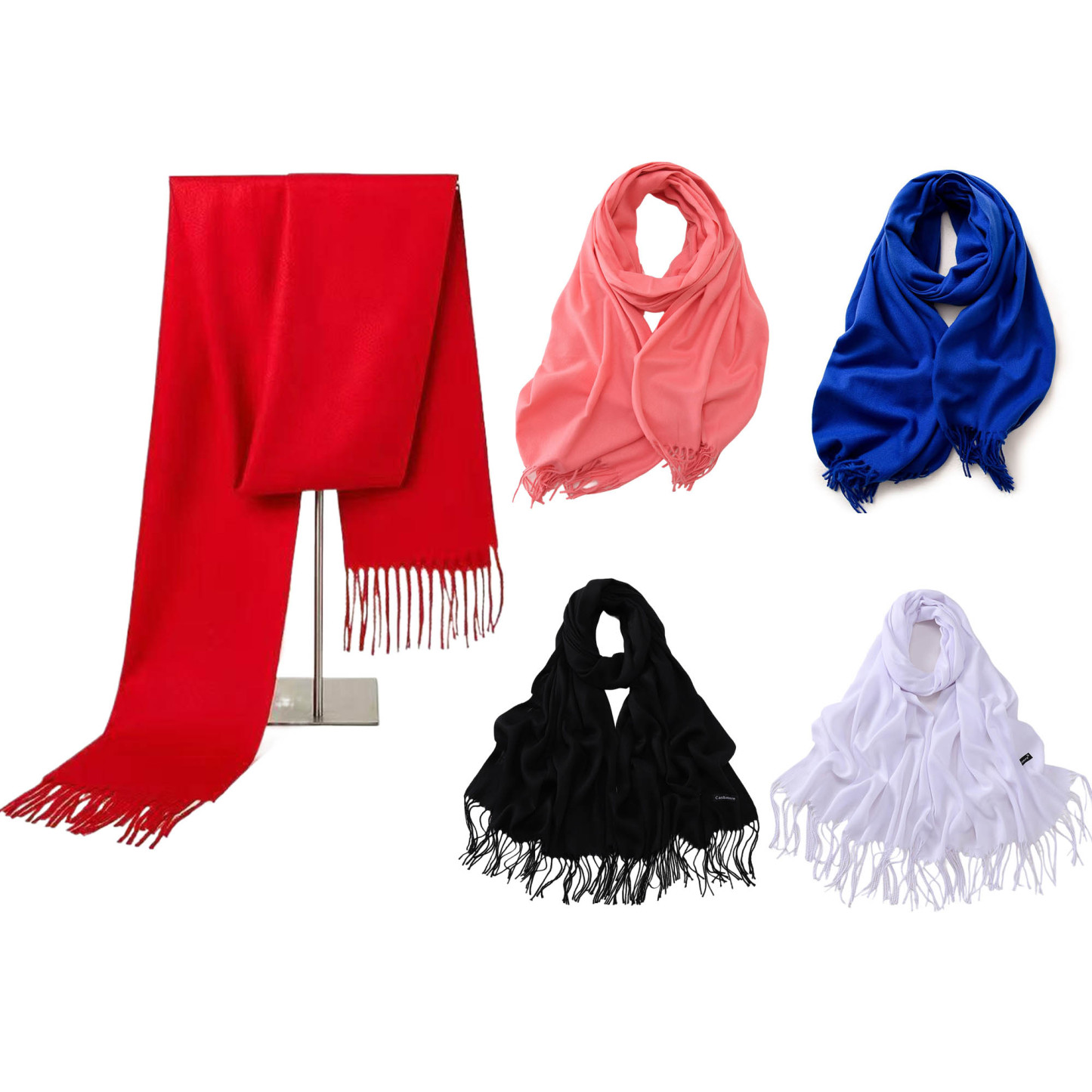 Solid Color Imitation Cashmere Shawl Scarf
