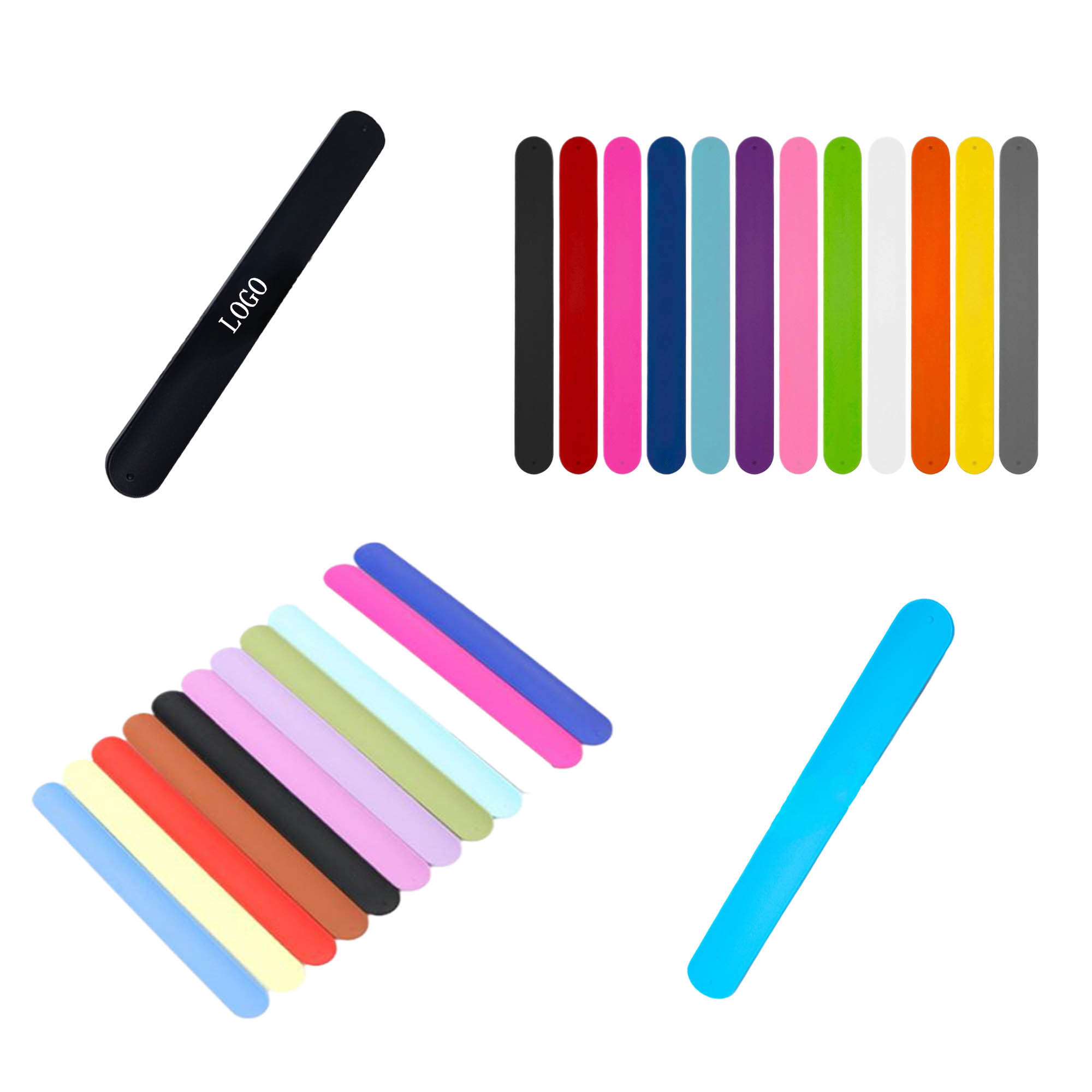 Silicone Rubbber Slap Bracelet Slap Wristband