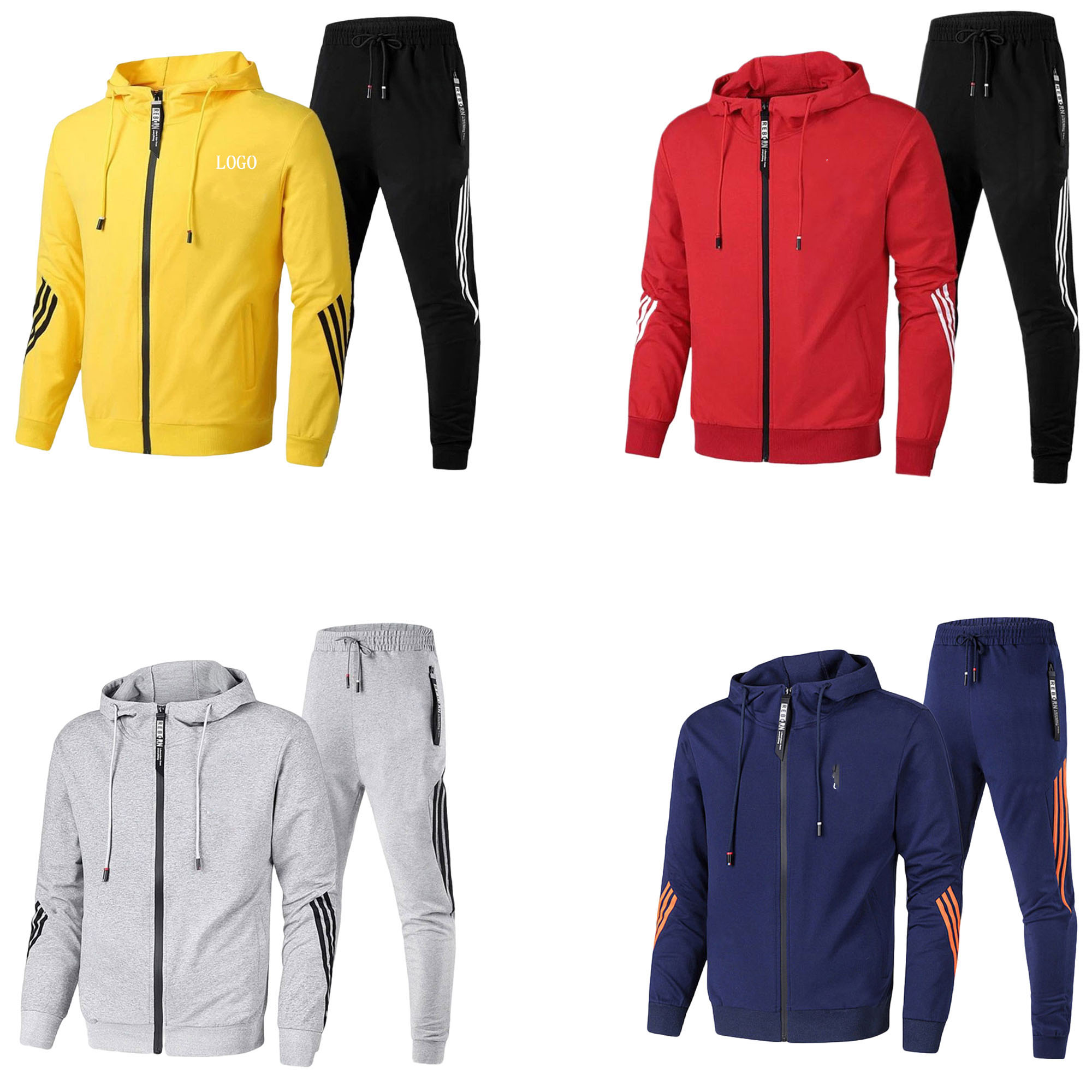 Tracksuit Set Full-Zip Sweatshirt 