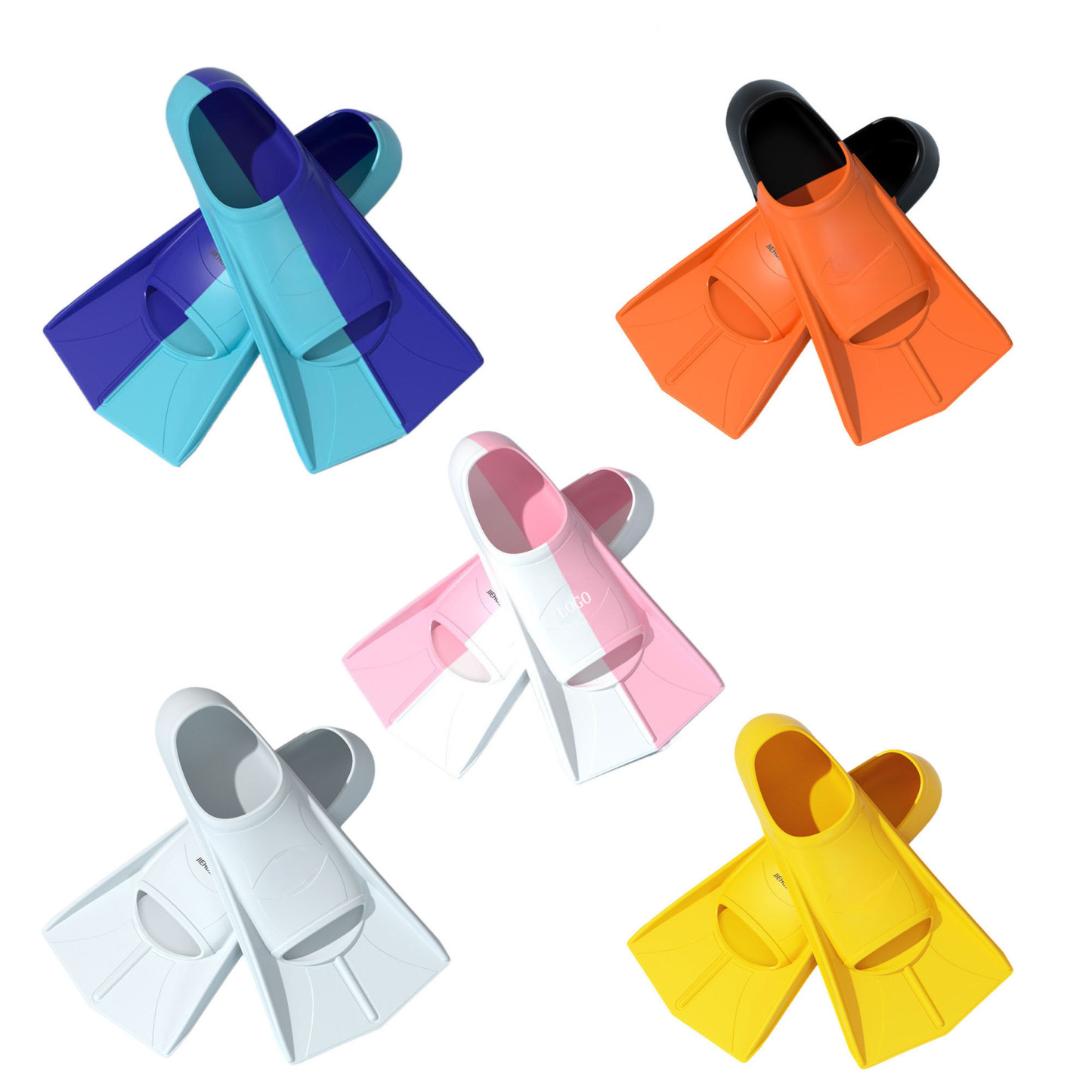 Training Swimming Fins Silicone Flippers For Swimming Diving