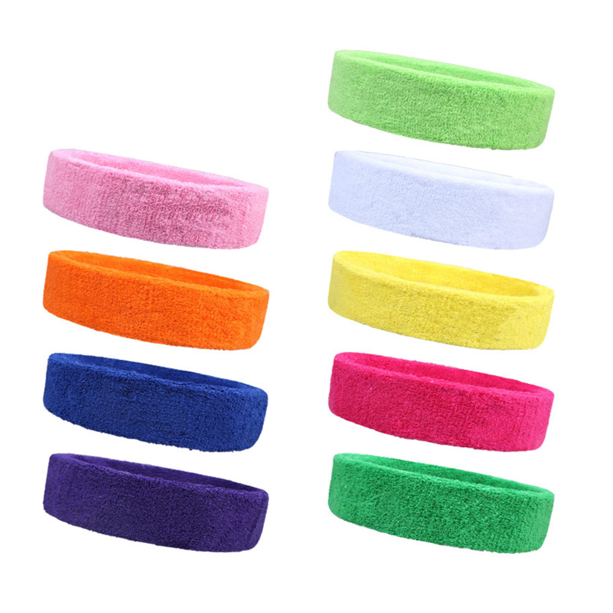 Terry Cloth Sports Headband Sweatbands