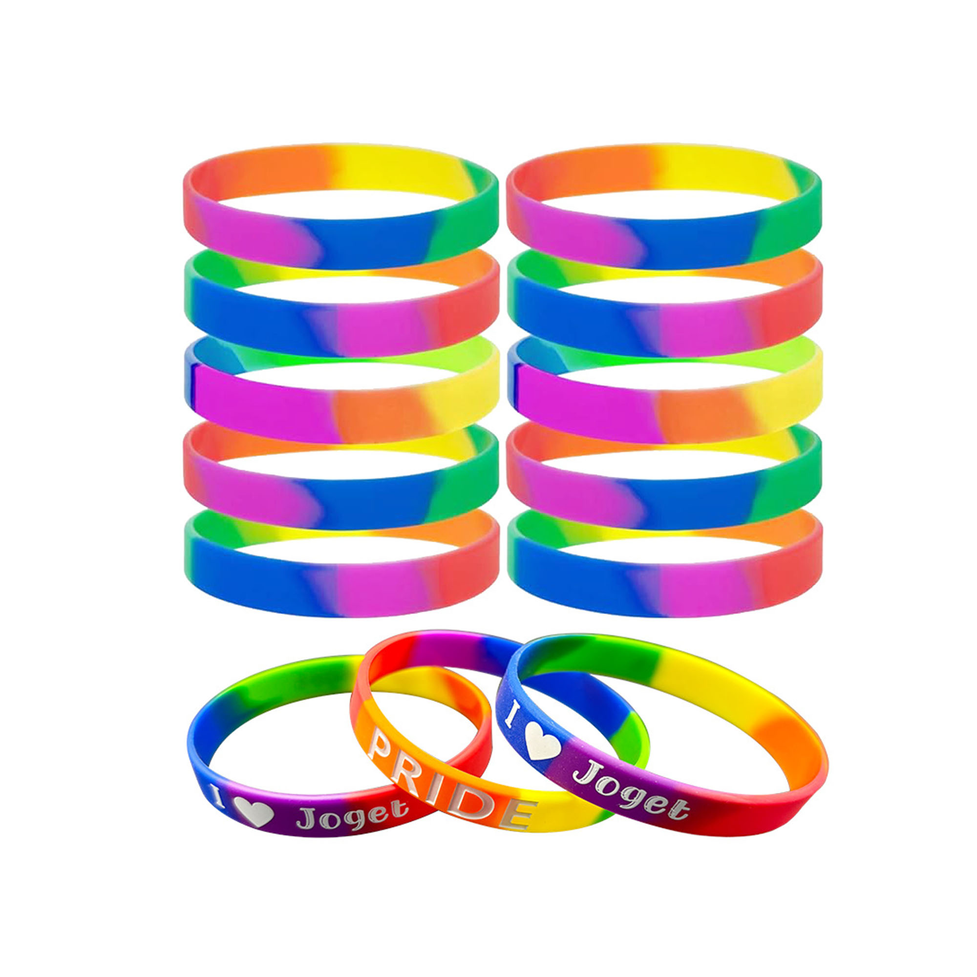 Tie Dye Silicone Wristband Bracelet 