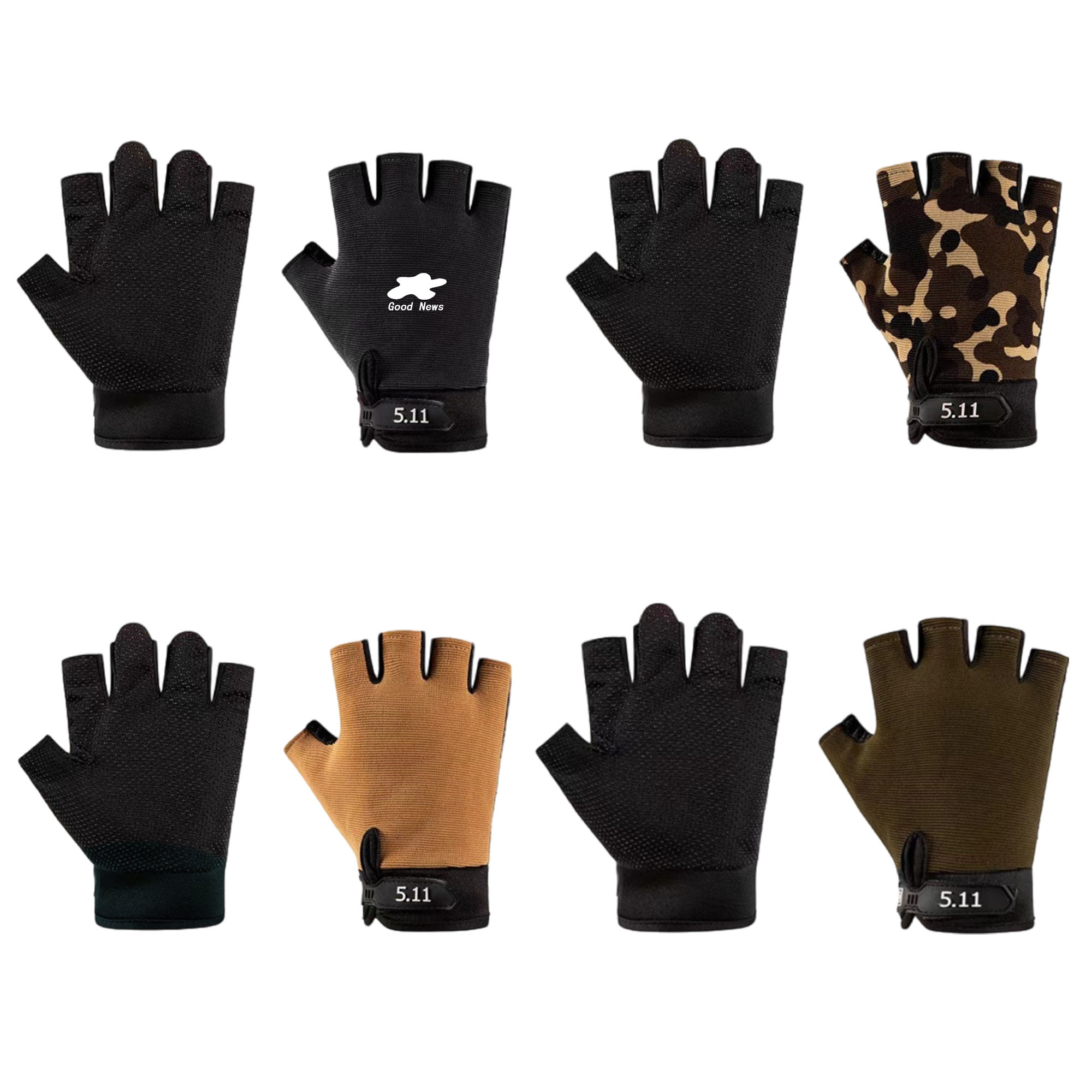 Fingerless Breathable Workout Gloves Training Gloves