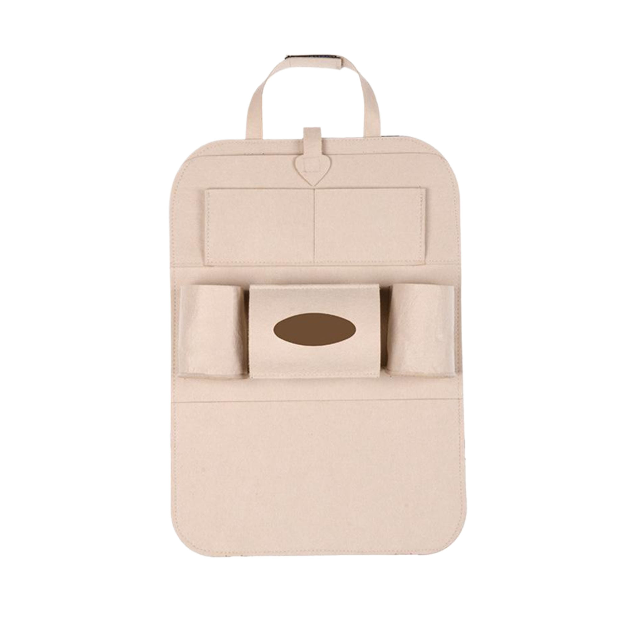6-Pocket Storage Felt Car Seat Back Organizer