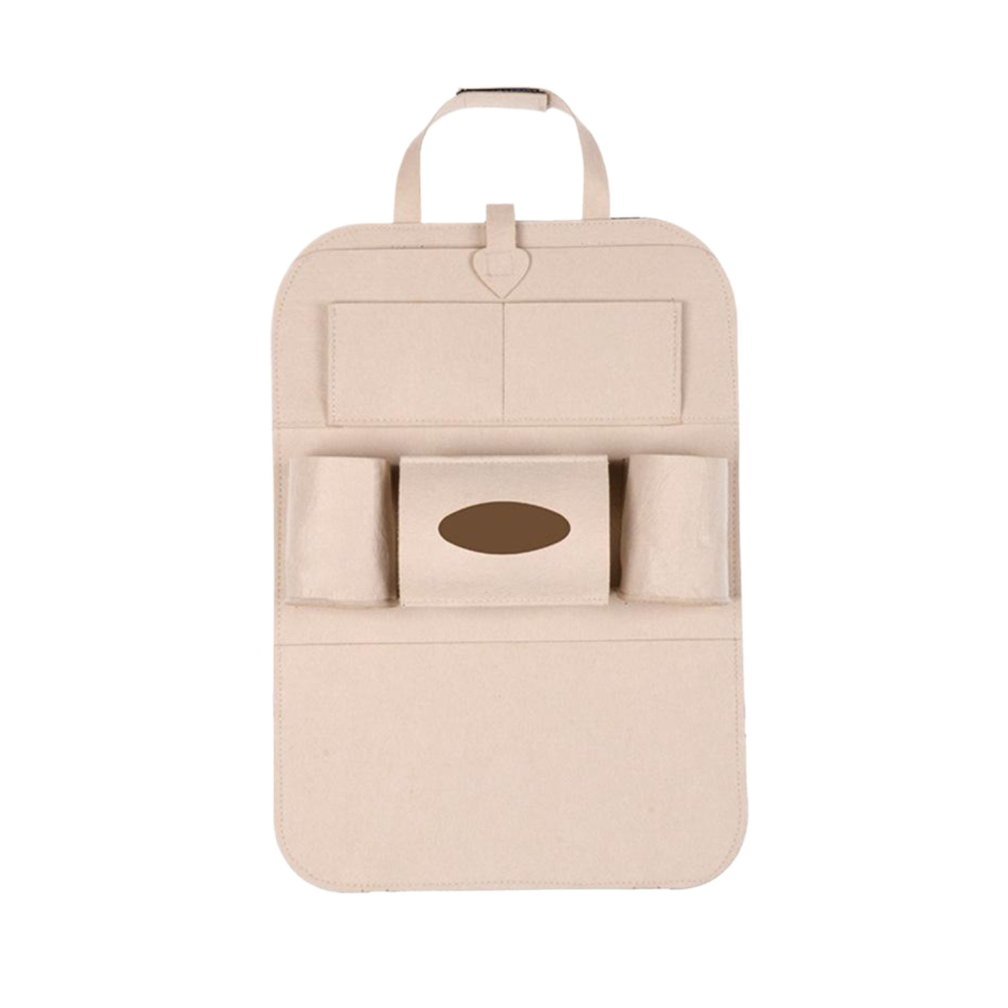 6-Pocket Storage Felt Car Seat Back Organizer