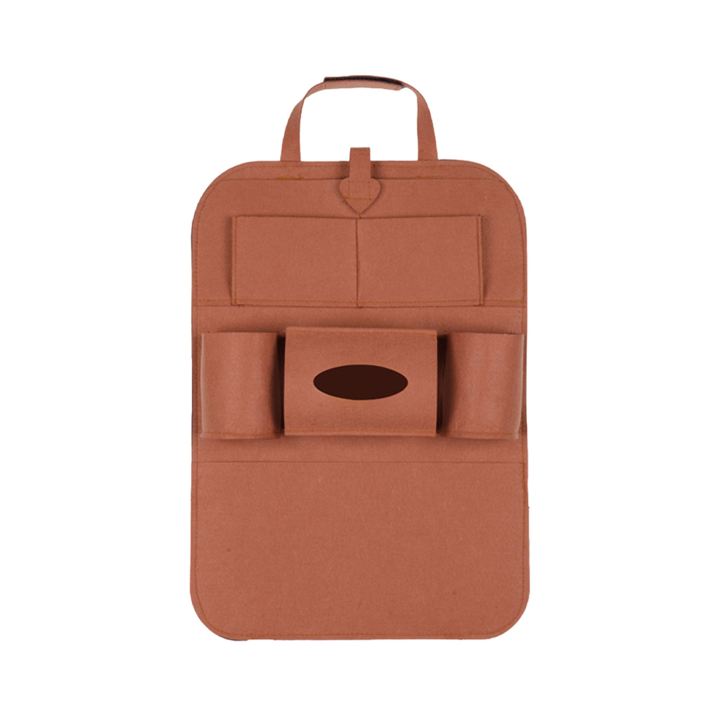 6-Pocket Storage Felt Car Seat Back Organizer