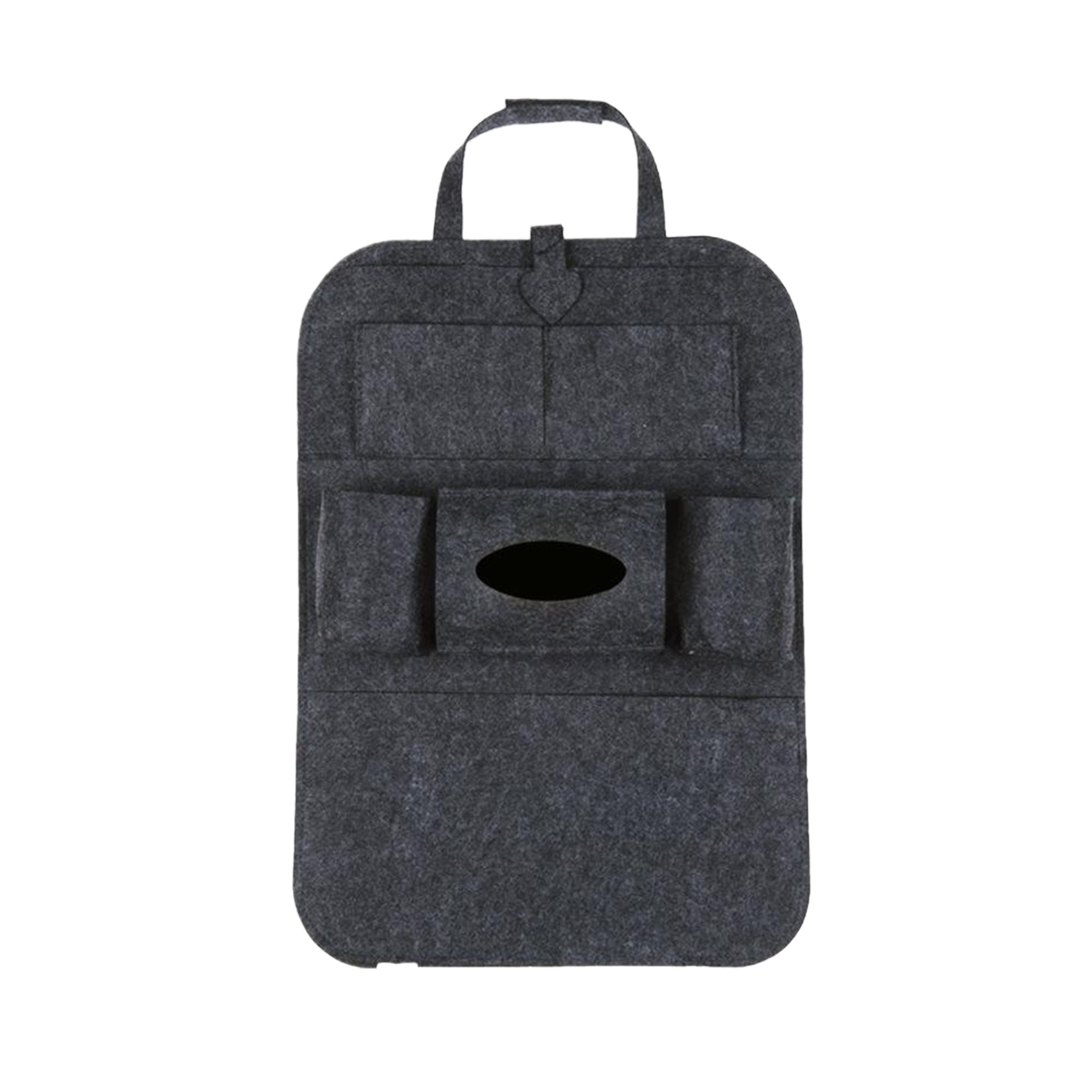 6-Pocket Storage Felt Car Seat Back Organizer